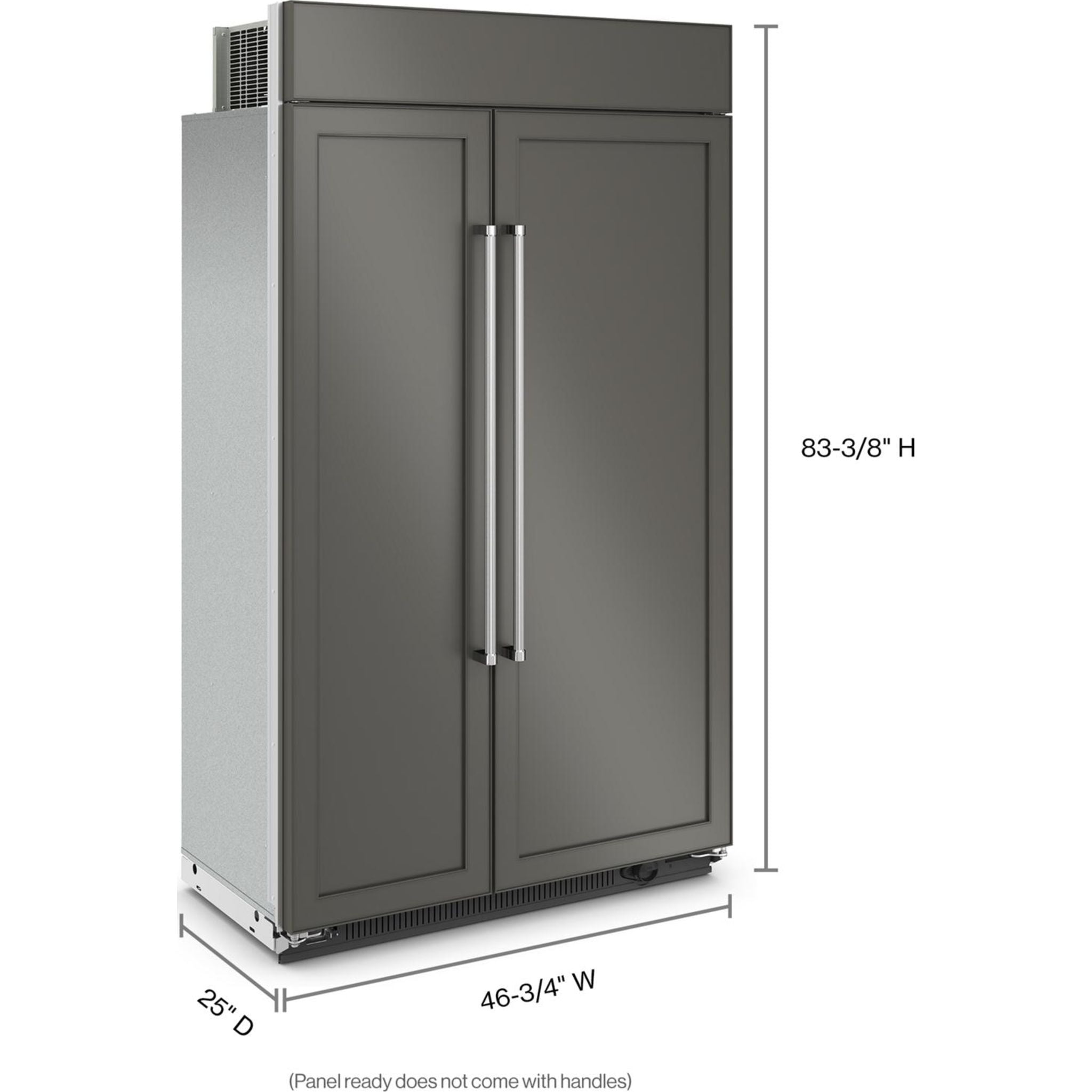 KitchenAid KBSN708MPA Built-In Refrigerator - Panel Ready Stainless Steel Smart Fridge for Modern Kitchen | Perfect for Open Concept Homes & Gourmet Cooking Spaces