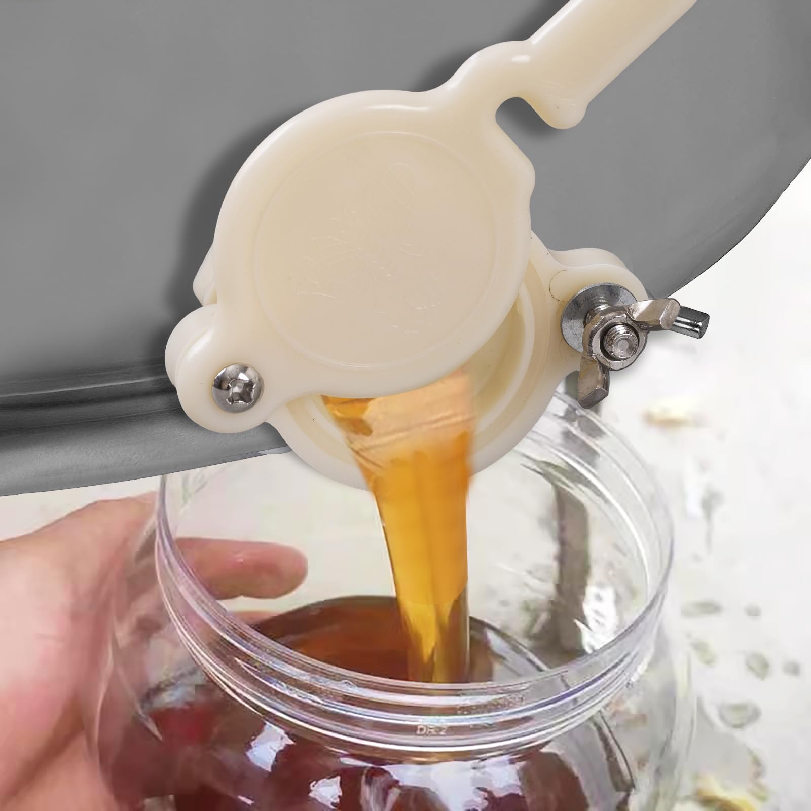 ZffXH 3/5/10 Pcs Beekeeping Honey Bucket Valve - Food Grade Plastic Spout Gate for 5 Gallon Buckets | Beekeeping Supplies & Honey Extraction Equipment for Home Brewing & DIY Projects