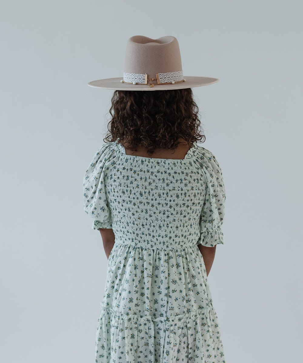 Ivy Kids Wide Brim Fedora Hat - Sun Protection Summer Hat for Boys & Girls - Perfect for Beach, Outdoor Play, and Vacation