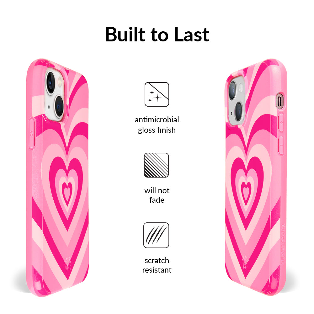 Cute Pink Sweethearts iPhone Case - Trendy Protective Cover for iPhone 13/14/15 Pro Max - Perfect Gift for Valentine's Day & Everyday Use