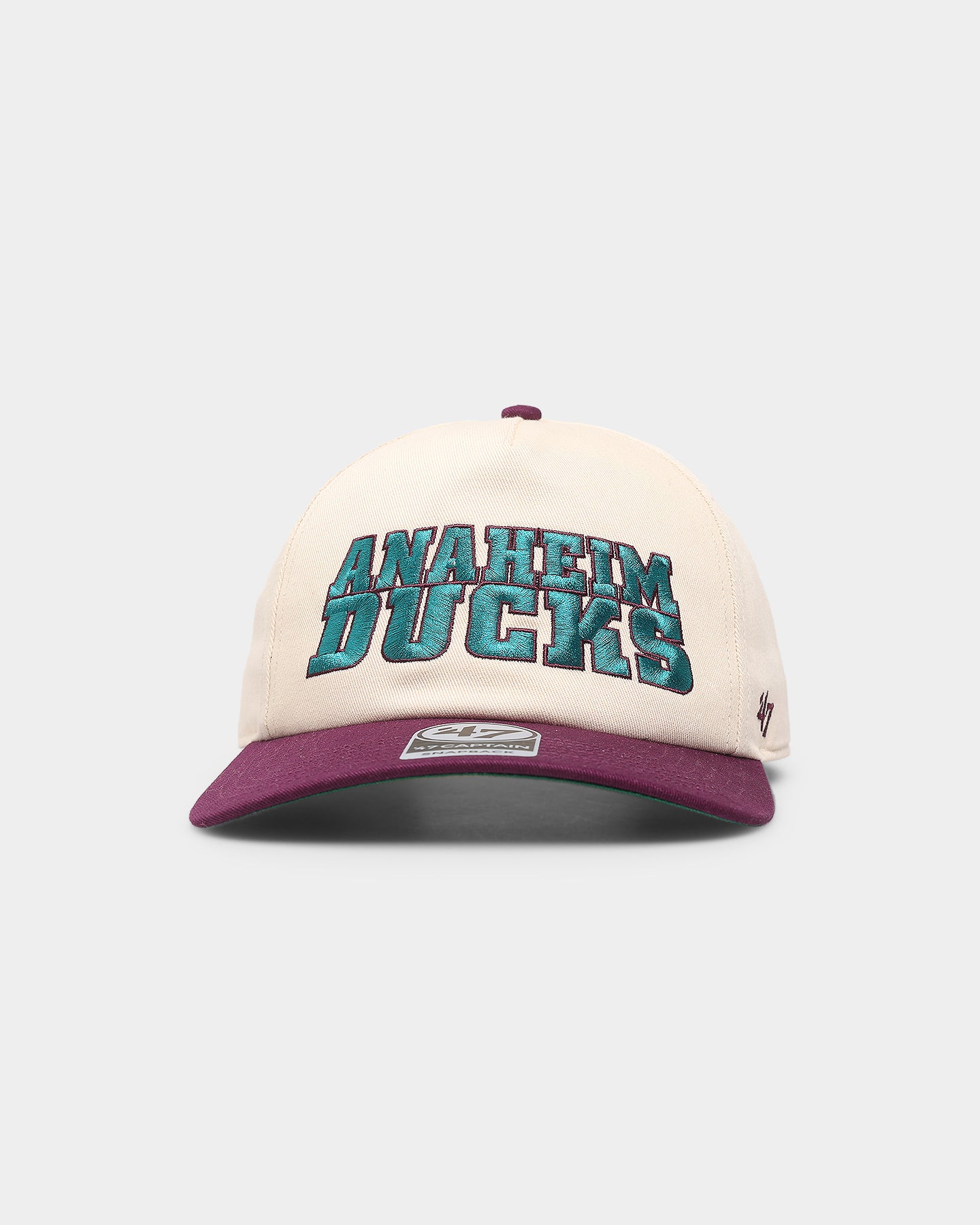 47 Brand Anaheim Ducks 'Ducks' Script Nantasket Captain Snapback Hat - Adjustable Baseball Cap for Men & Women - Perfect for Sports Fans, Casual Wear & Outdoor Activities