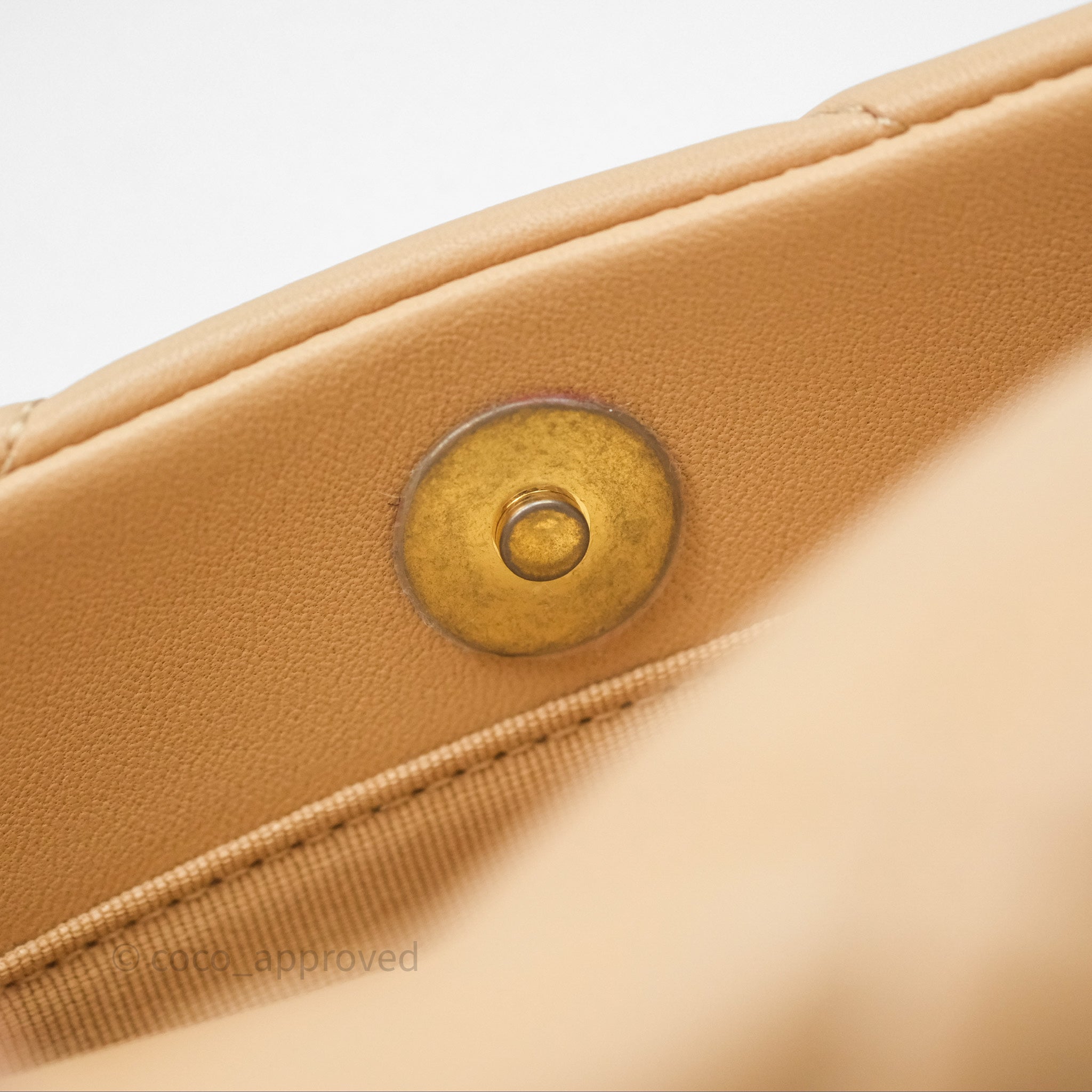 Chanel 19 Small Beige Leather Flap Bag with Mixed Gold & Silver Hardware - Luxury Shoulder Bag for Women, Perfect for Date Night & Special Occasions