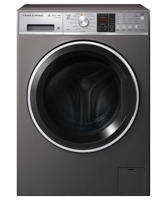 Fisher & Paykel 10kg Series 9 Front Load Washing Machine with Steam Care WH1060SG1 - Perfect for Large Families & Delicate Fabric Care