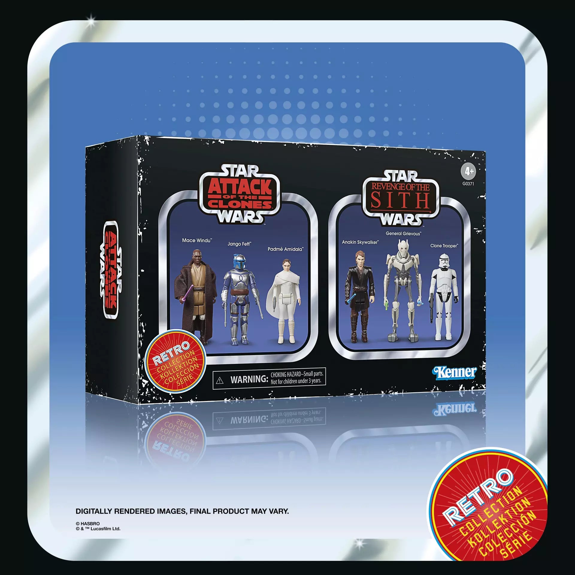 Star Wars Attack of the Clones & Revenge of the Sith Action Figures - The Retro Collection for Display & Collectibles | Perfect for Fans, Gifts & Movie Memorabilia