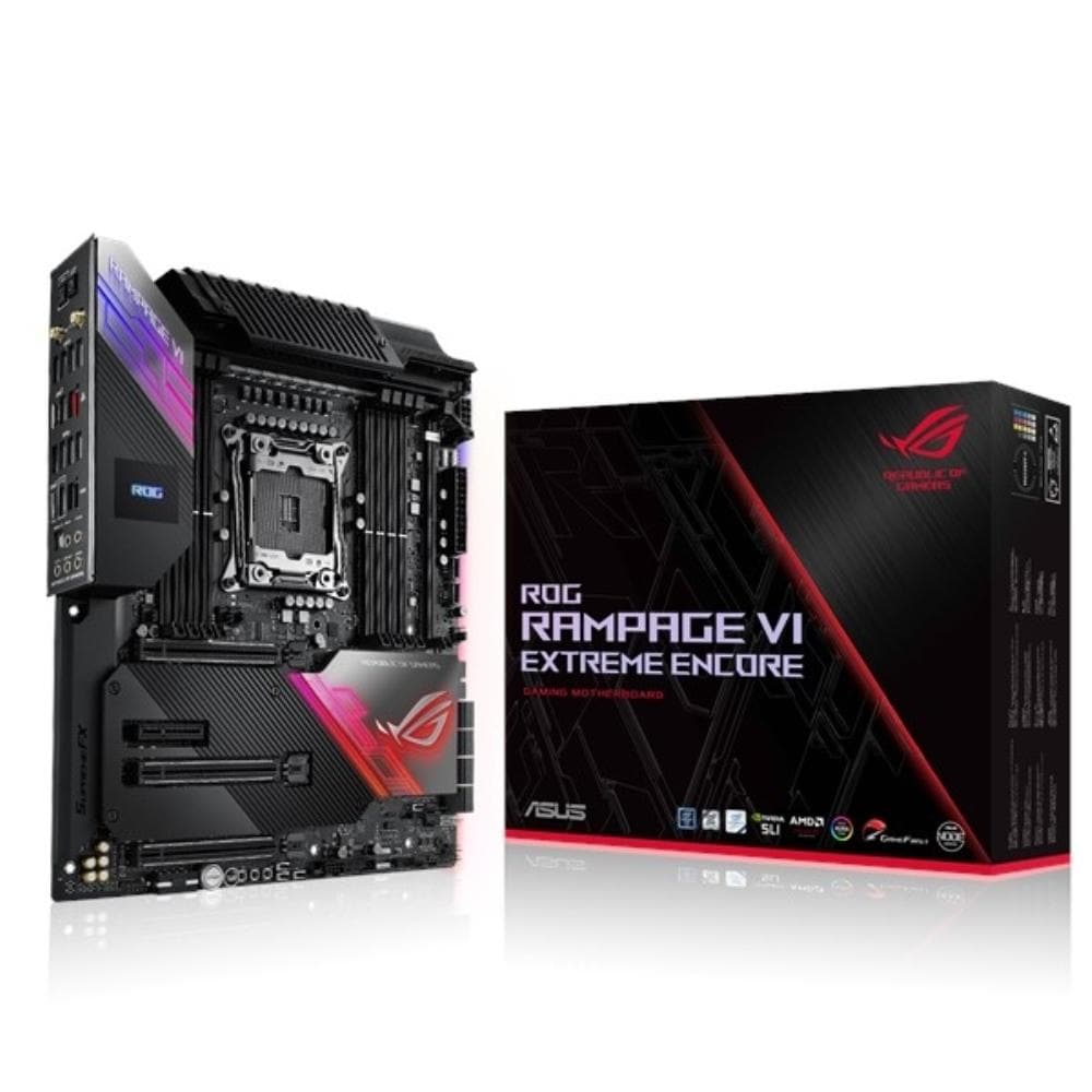 ASUS ROG RAMPAGE VI EXTREME ENCORE Gaming Motherboard - LGA 2066 Socket, Intel X299 Chipset, 3-Year Warranty - Perfect for High-End Gaming PCs and Professional Workstations