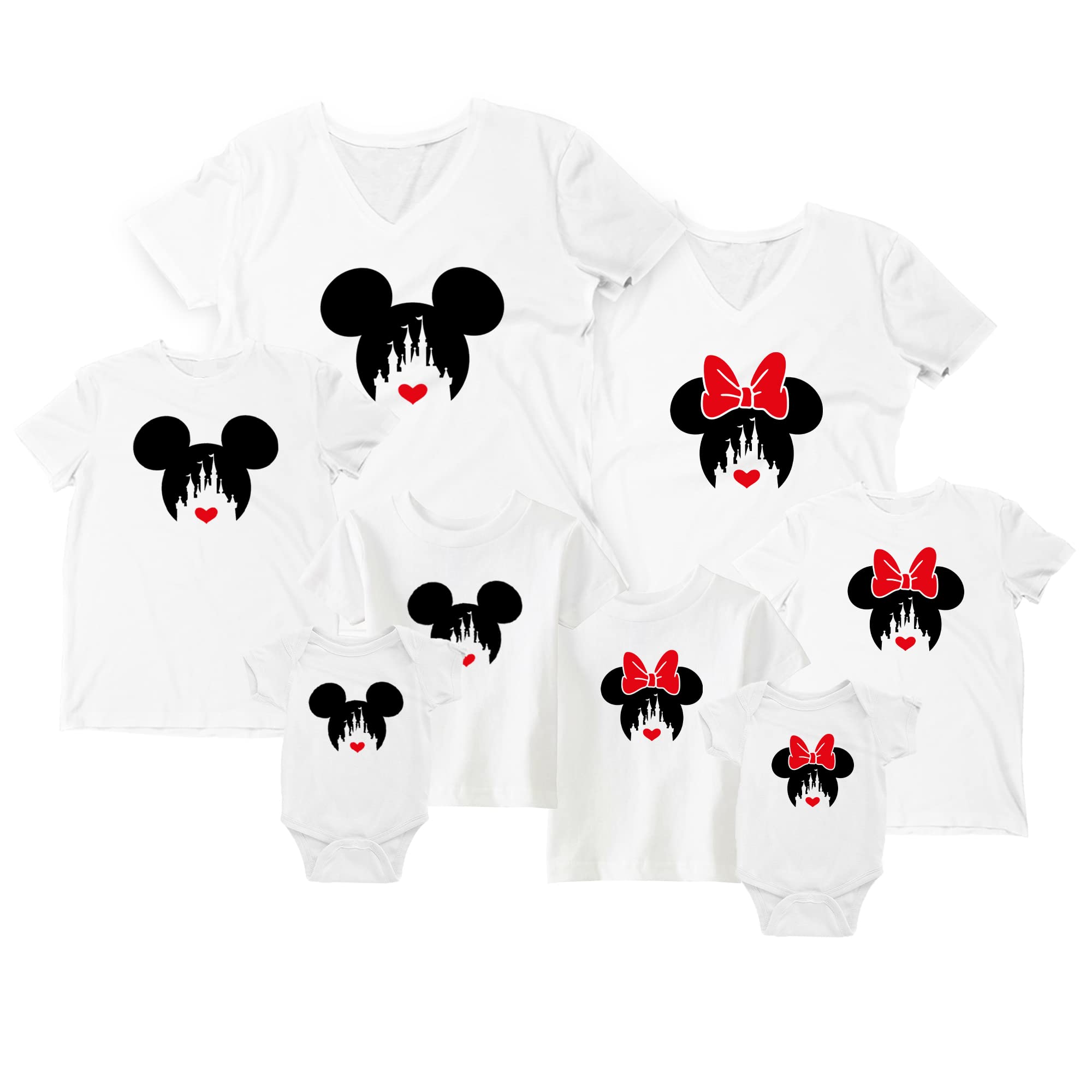 Disney Mickey & Minnie Matching Family Vacation T-Shirts for Dad, Mom, Youth & Kids - Fun Theme Park Outfits for Disneyland Trips