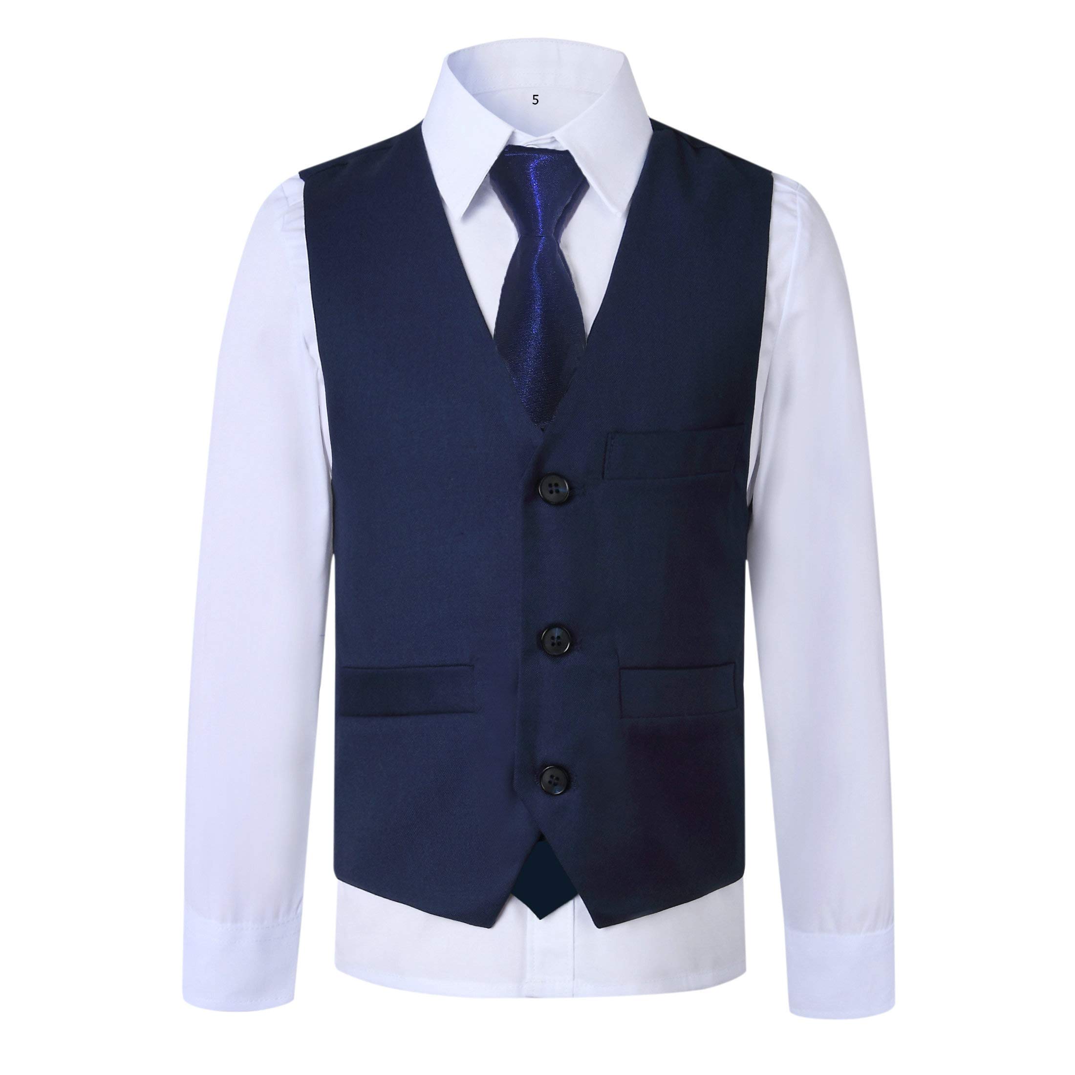 Boys Slim Fit Suit Set for Toddlers - Formal 2-Piece Blazer & Pants Outfit for Weddings, Parties & Special Occasions