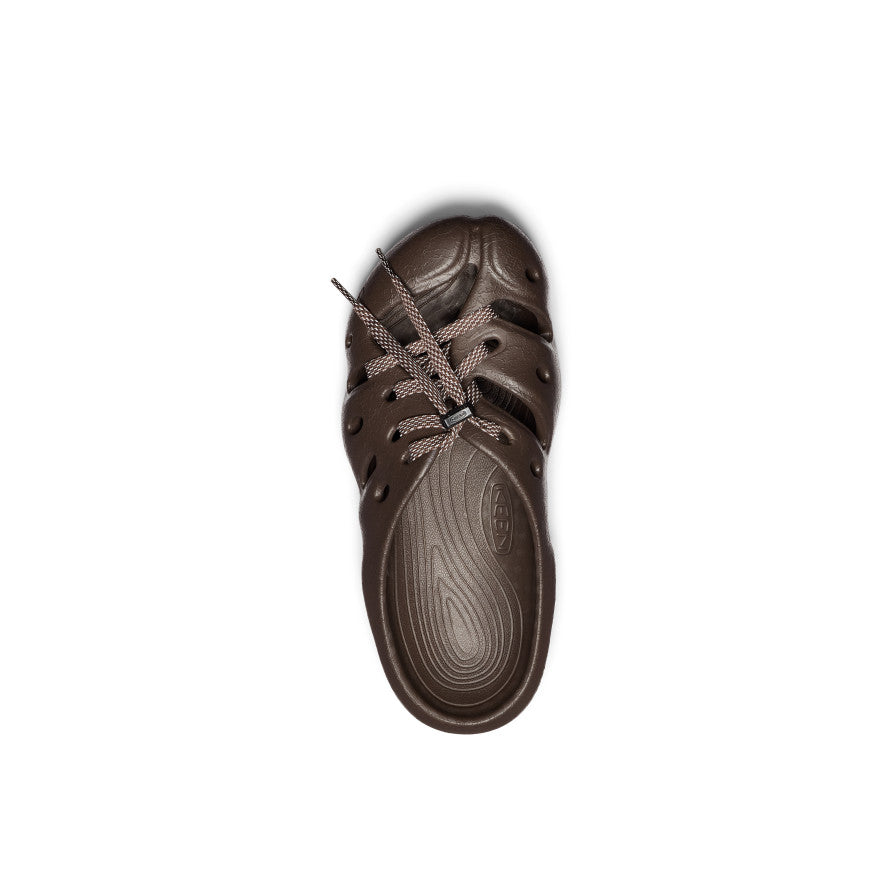 Unisex Yogeez Clogs by Pilgrim Surf + Supply - Chocolate Brown & Whisper White | Comfortable Slip-On Shoes for Beach, Pool & Casual Wear