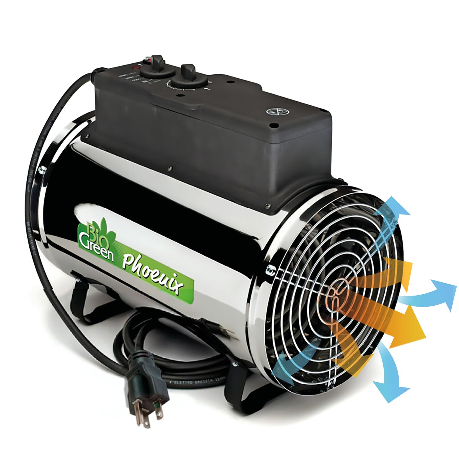 PHX 2.8/US Phoenix Greenhouse Heater 220-240V - 9553 BTU Stainless Steel Electric Heater for Greenhouse, Shed, Garage - Frost Detection & Energy Efficient - Perfect for Winter Plant Protection & Workspace Heating