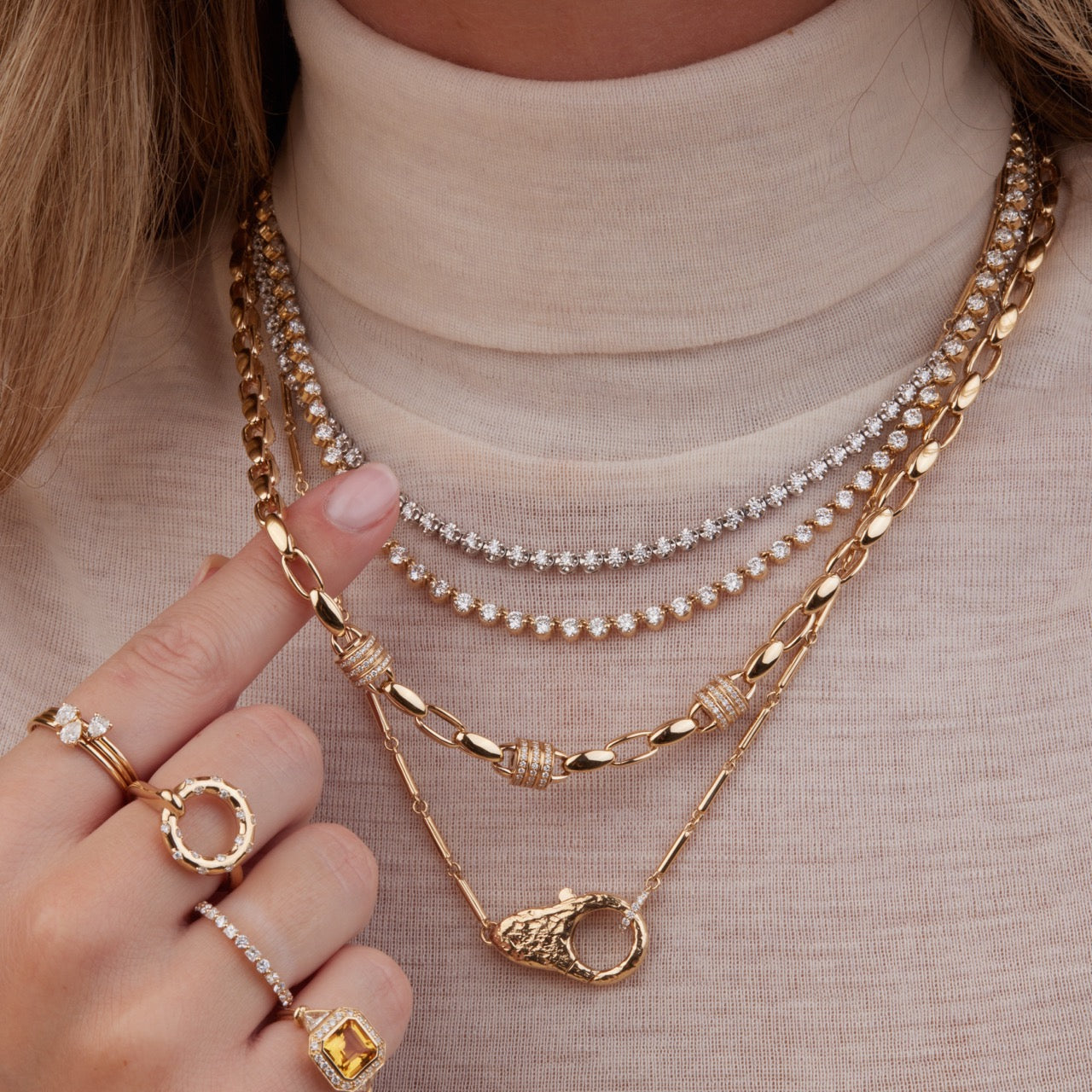 Buttercup Tennis Necklace - 14K Gold Plated Cubic Zirconia Tennis Chain for Women | Perfect for Weddings, Parties & Everyday Elegance