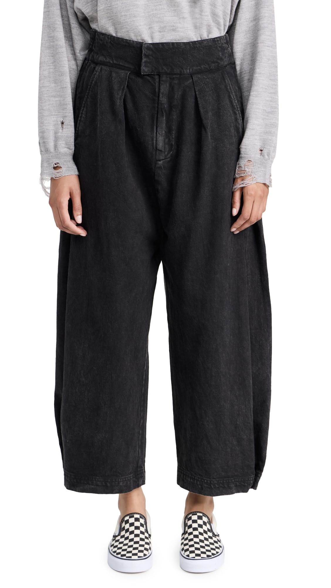 Free People Women's Cool Harbor Wide Leg Pants - Soft Linen Blend High Waist Casual Beach Pants for Summer Vacation & Boho Style Outfits
