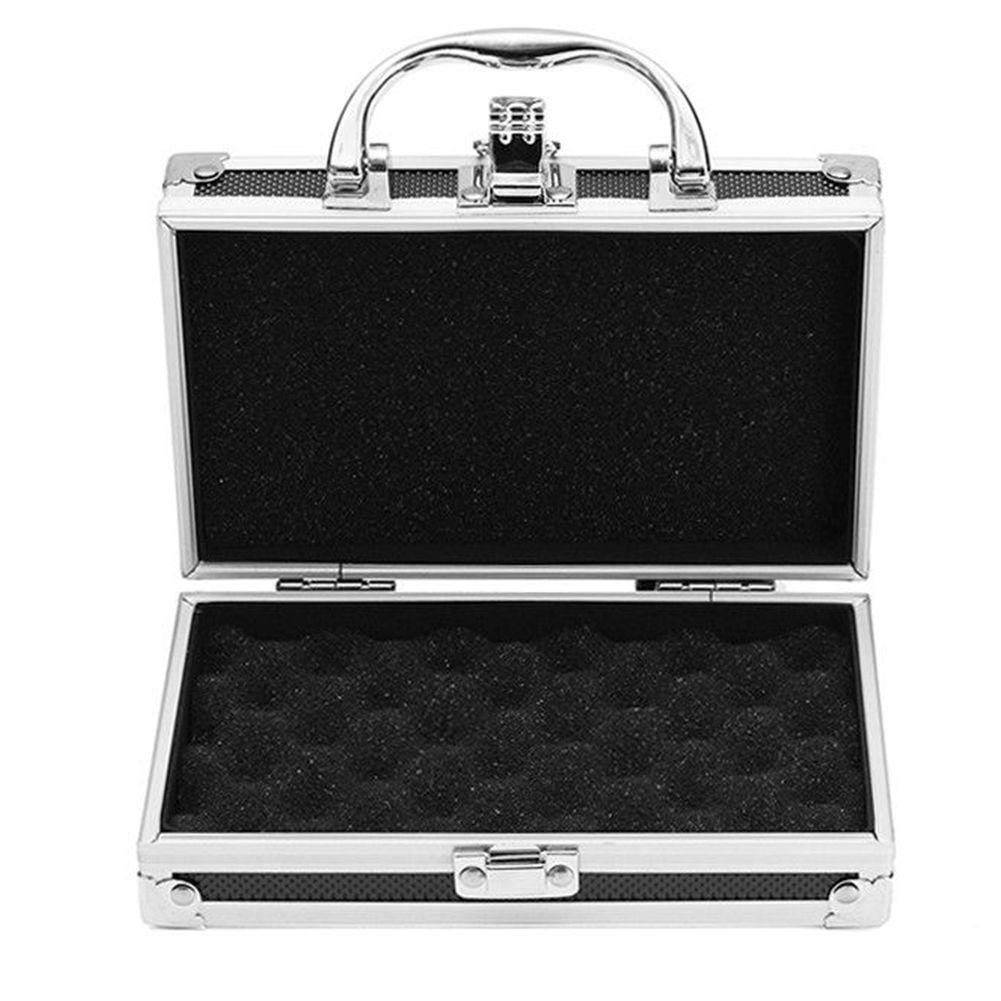 Aluminum Alloy Tool Box - Portable Storage Case for Tools, Travel & Home Organization | Durable Safety Box for Outdoor, Flight & Workshop Use | Black