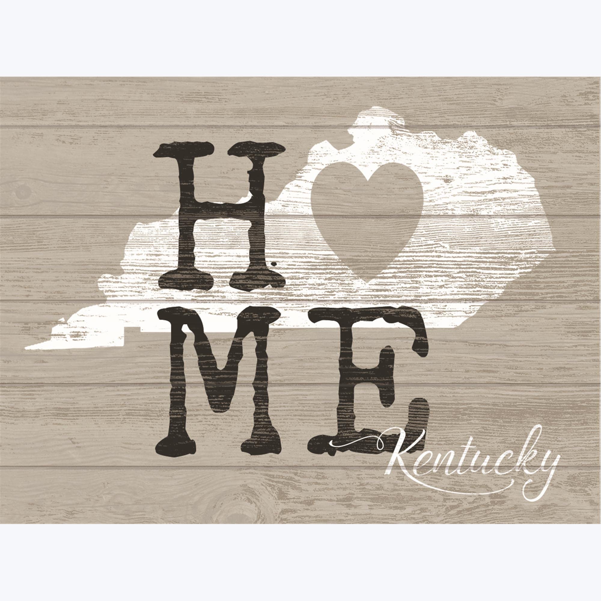 Young's Inc Wooden Home Wall Sign - Kentucky Themed Rustic Decor - 24