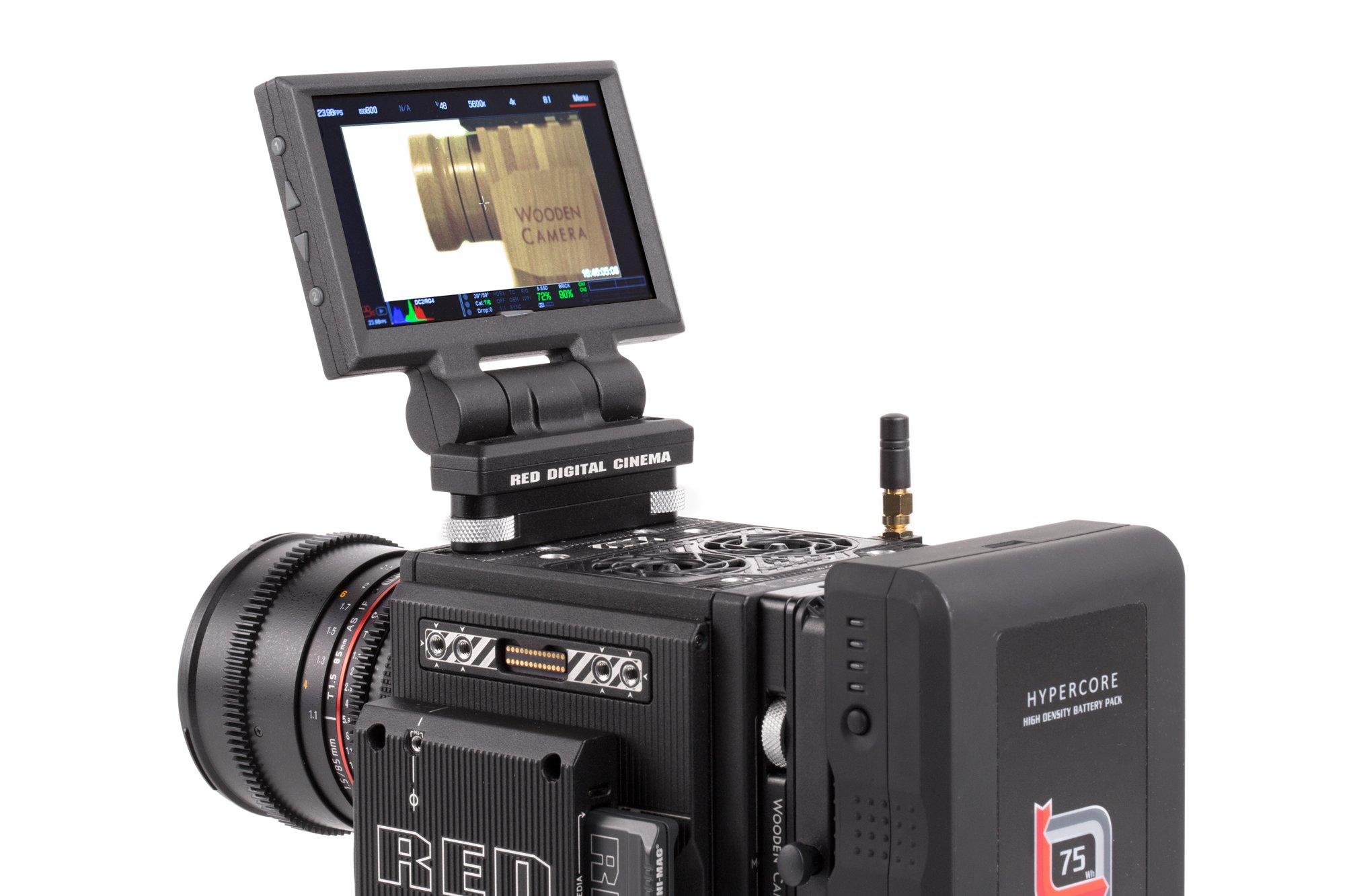 Tool-Less LCD/EVF Mount Adapter for RED Weapon & Scarlet-W/Raven Cameras - Secure Quick-Release Bracket for On-Set Filmmaking & Studio Photography