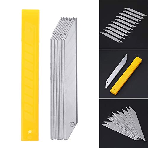 10Pcs/Box 30 Degree Precision Trimmer Blades - Stainless Steel Utility Knife Replacement Blades for Sculpting, Carving & Crafting - Perfect for DIY Projects, Woodworking & Art Creations