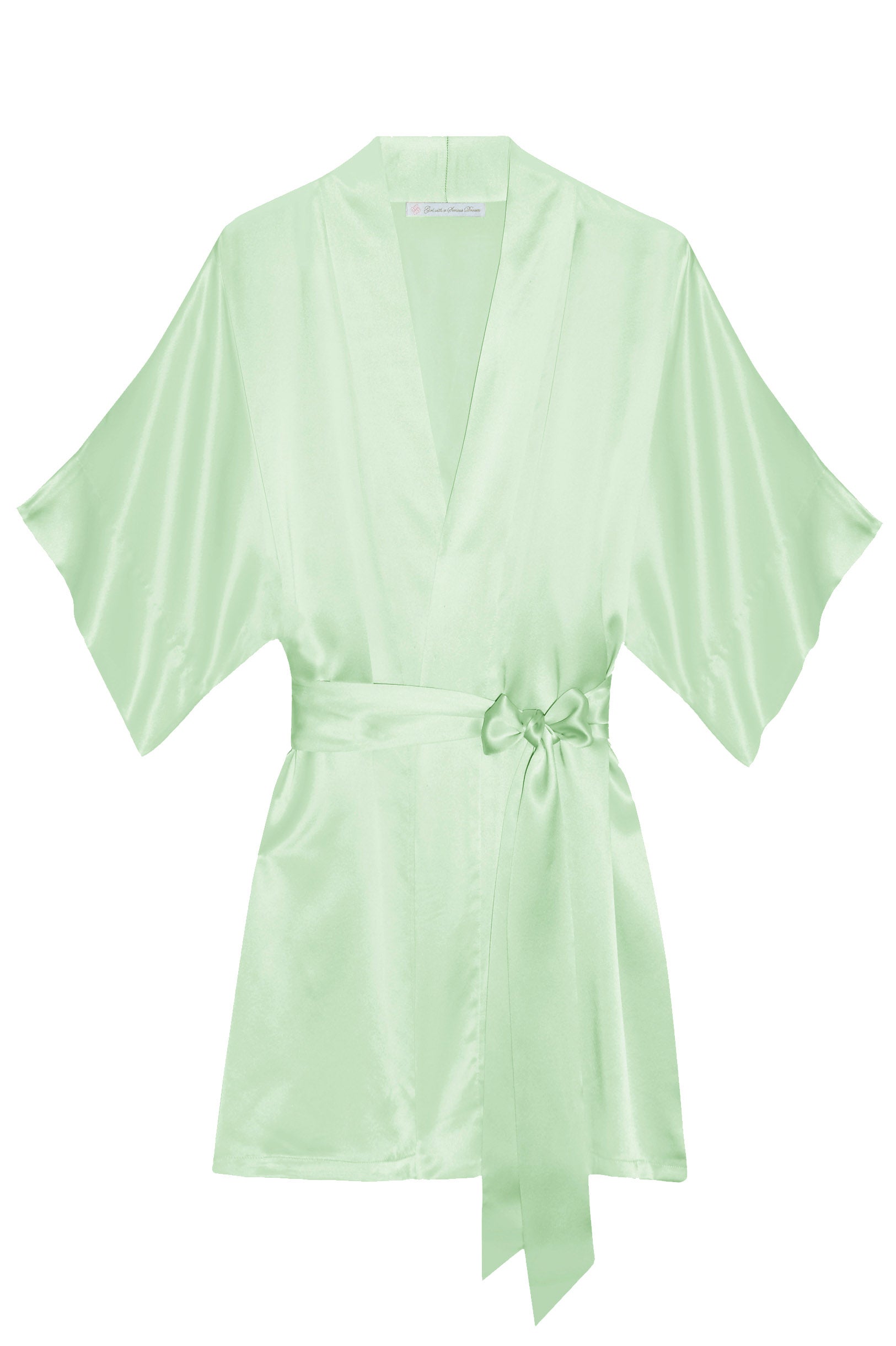 Elegant Samantha Silk Kimono Robe for Bridesmaids - Earth Tone Bridal Loungewear | Perfect for Wedding Prep, Spa Days & Photo Shoots