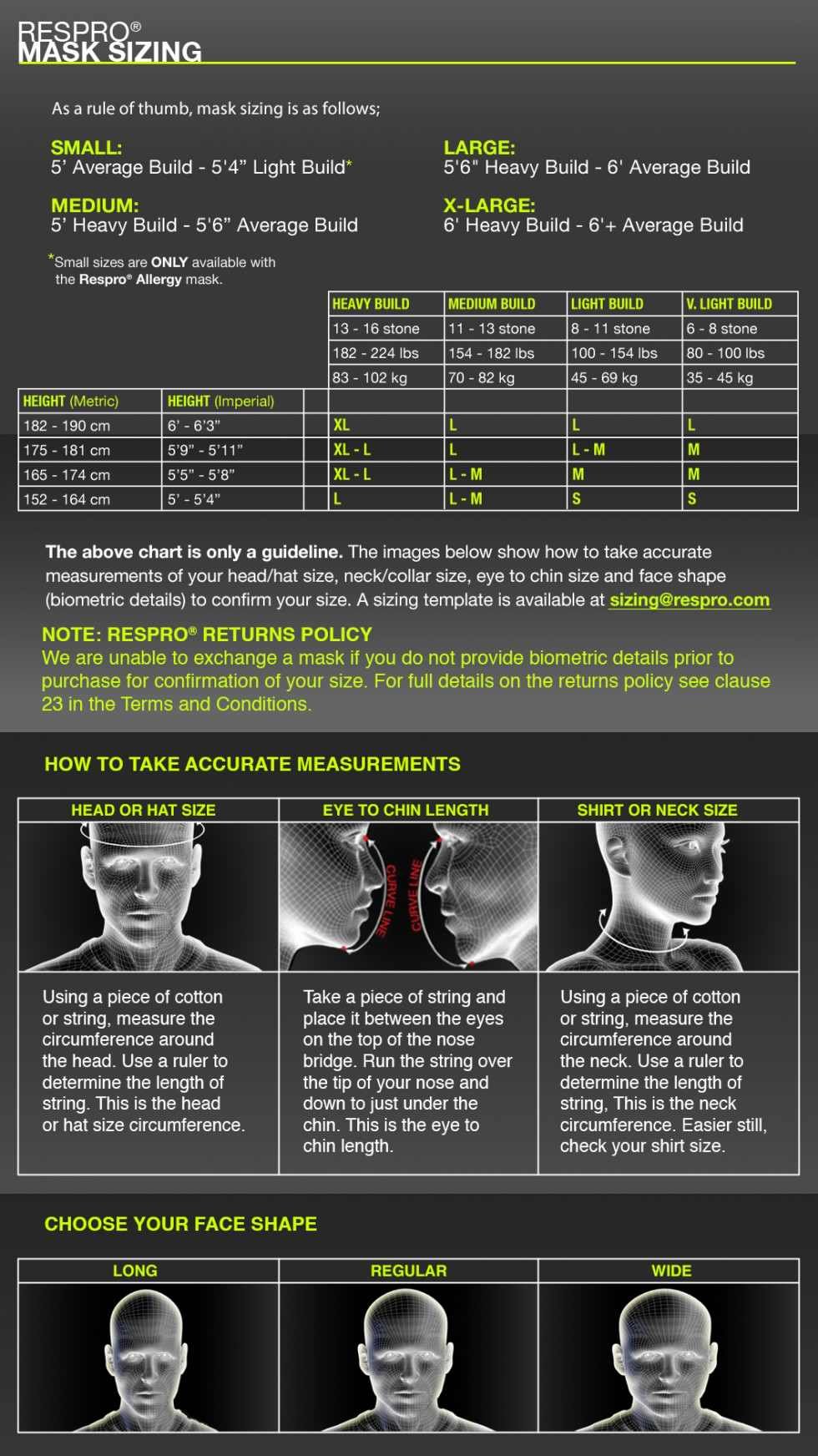 Respro Techno Mask - Medium Size, Black - Anti-Pollution Cycling Face Mask for Urban Commuting & Outdoor Sports