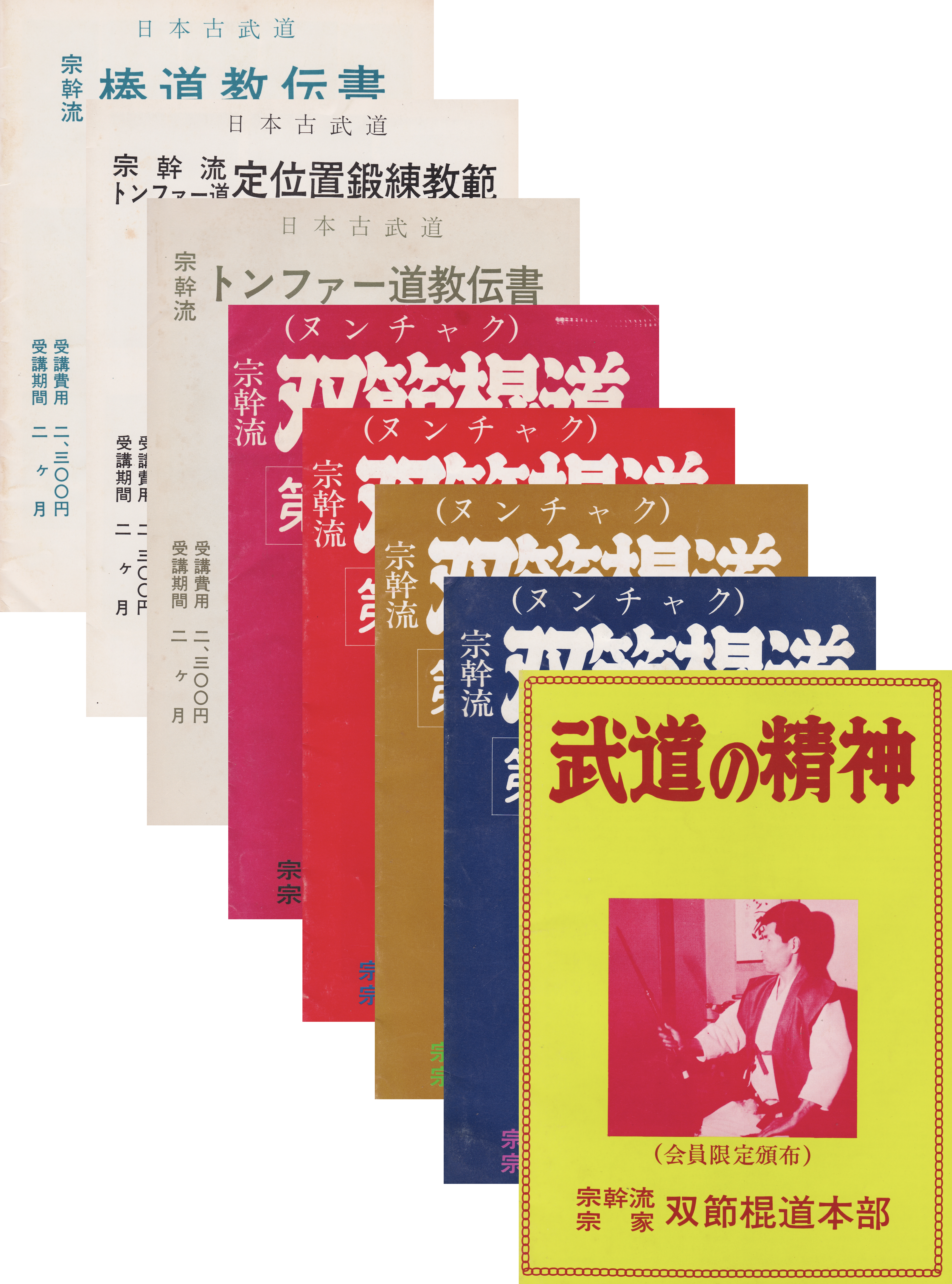 Busen Arakawa 8 Book Set - Nunchaku, Bo, Tonfa & Budo Spirit Martial Arts Guides (Used) - Perfect for Martial Arts Training & Self-Defense Study