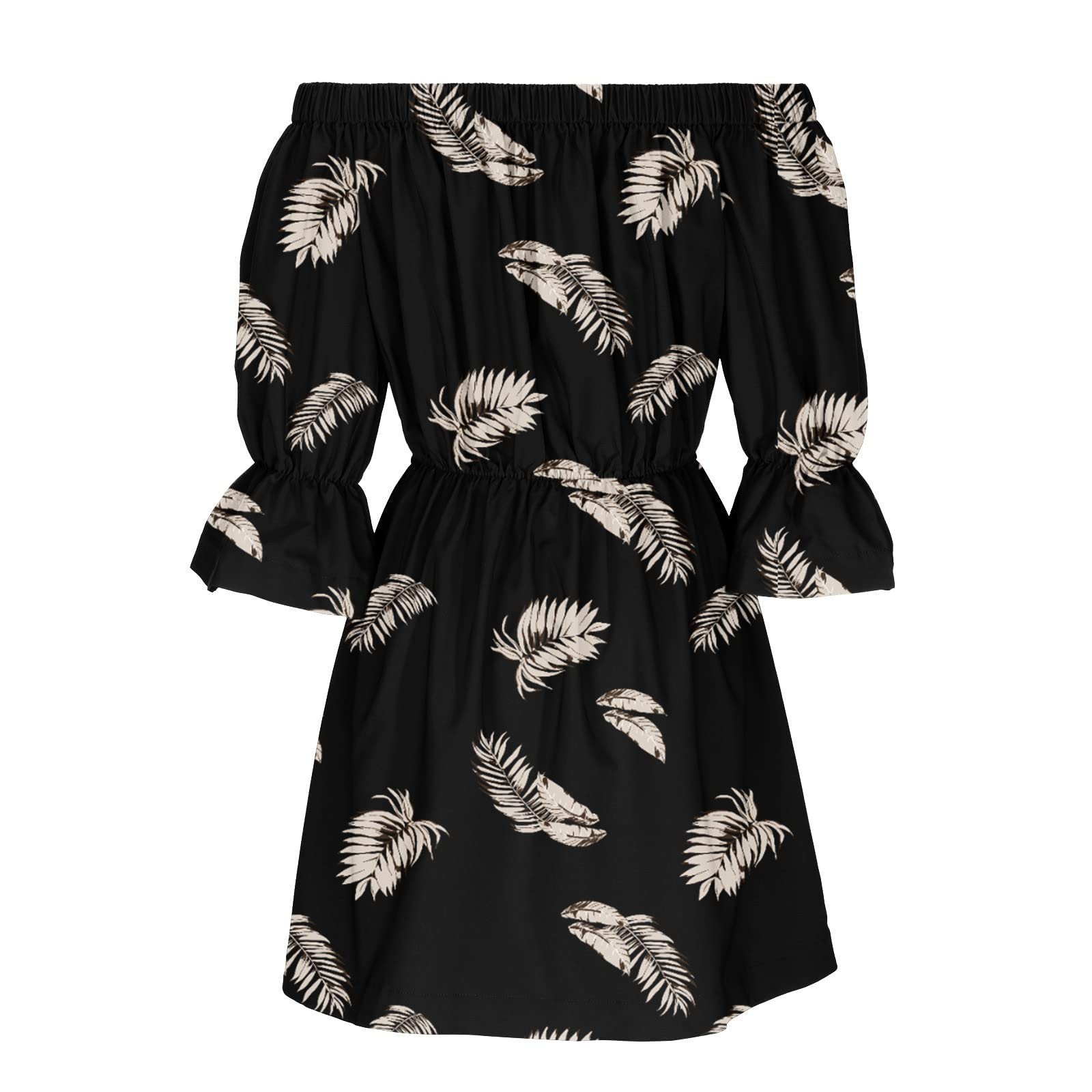 Women's Casual Summer Maxi Dress - Flowy Black Kaftan for Spring & Winter - Junior Easter Dress in Sizes XS to 2XL | Perfect for Beach, Party & Gothic Fashion