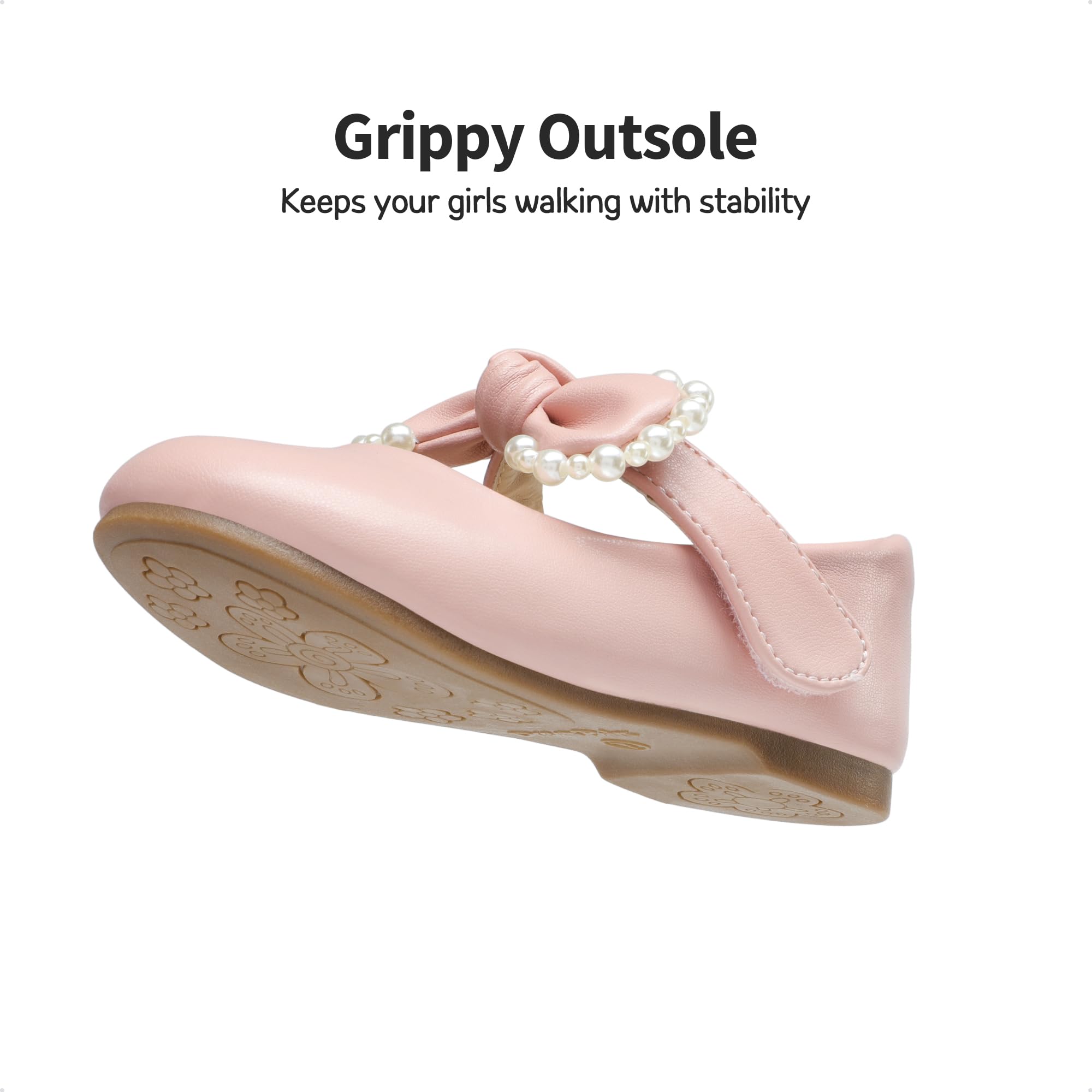 DREAM PAIRS Toddler Girls Mary Jane Ballet Flats - Comfortable Dress Shoes for Little Girls - Perfect for School, Parties & Special Occasions