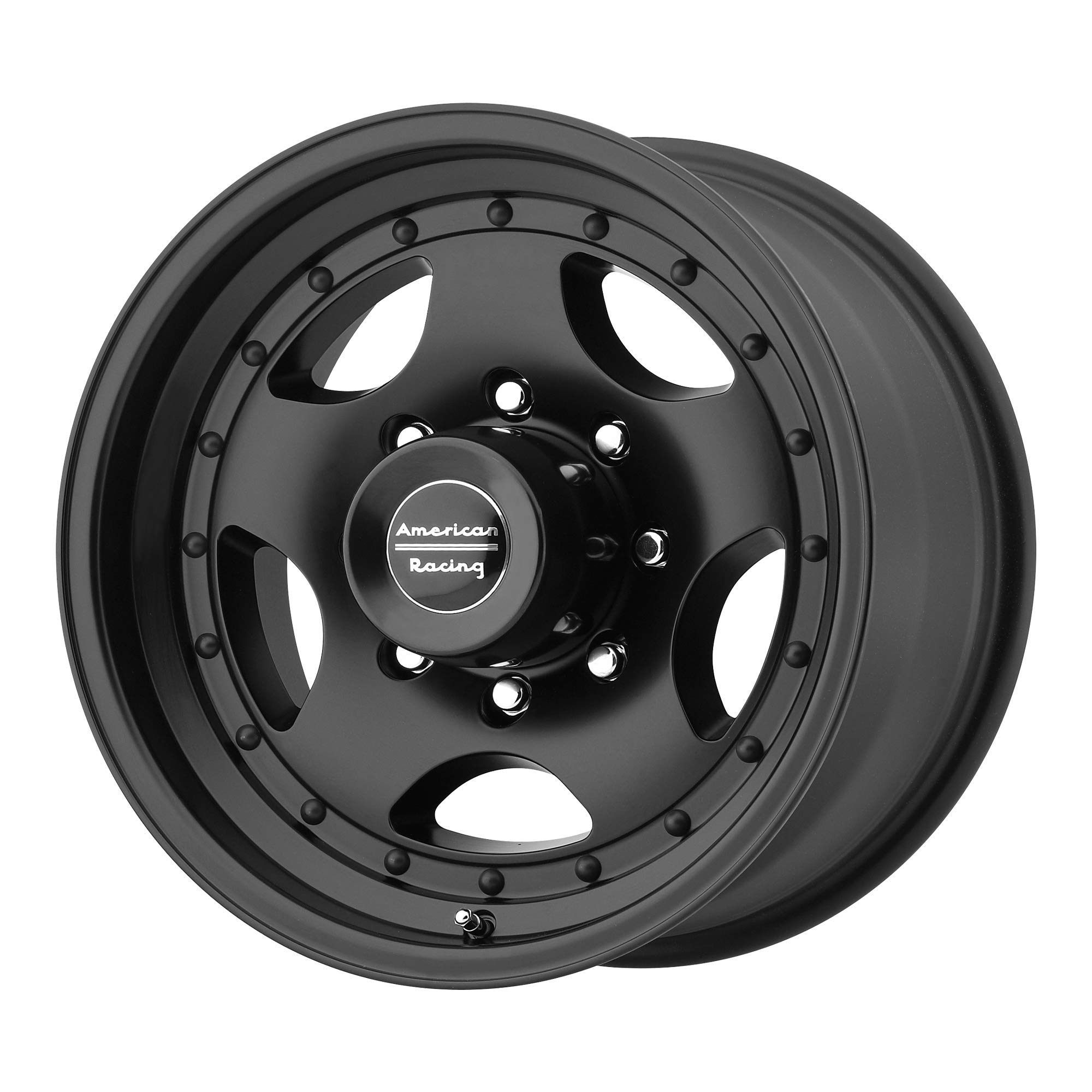 American Racing AR23 Satin Black Wheels 15x8 5x114.3 -19mm Offset - High Performance Car Rims for Street Racing & Off-Road Trucks