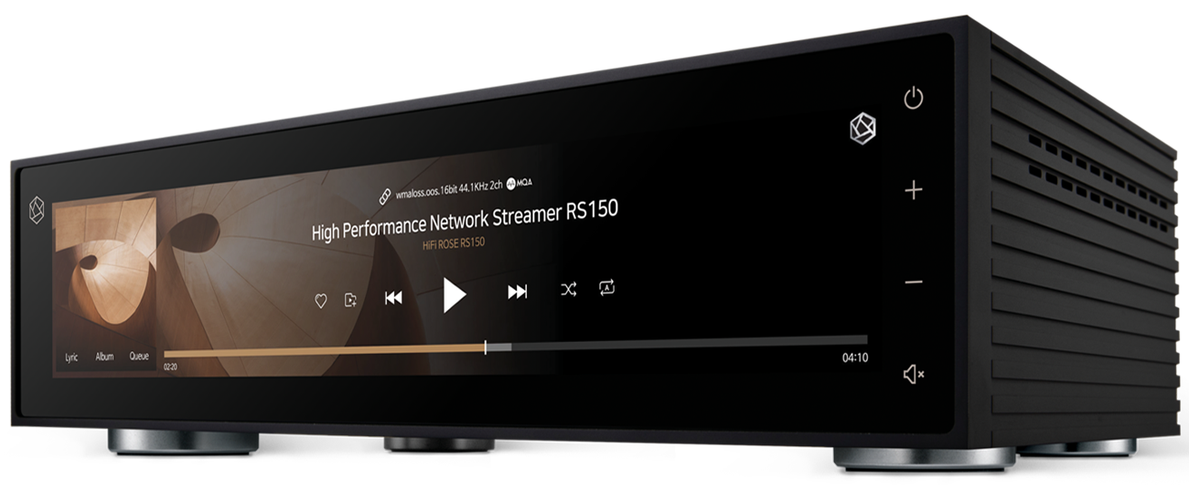Rose RS150B Hi-Fi Network Audio Streamer - Wireless Music Player for Home Theater & Multi-Room Audio System | Perfect for Streaming Spotify, Tidal & Apple Music