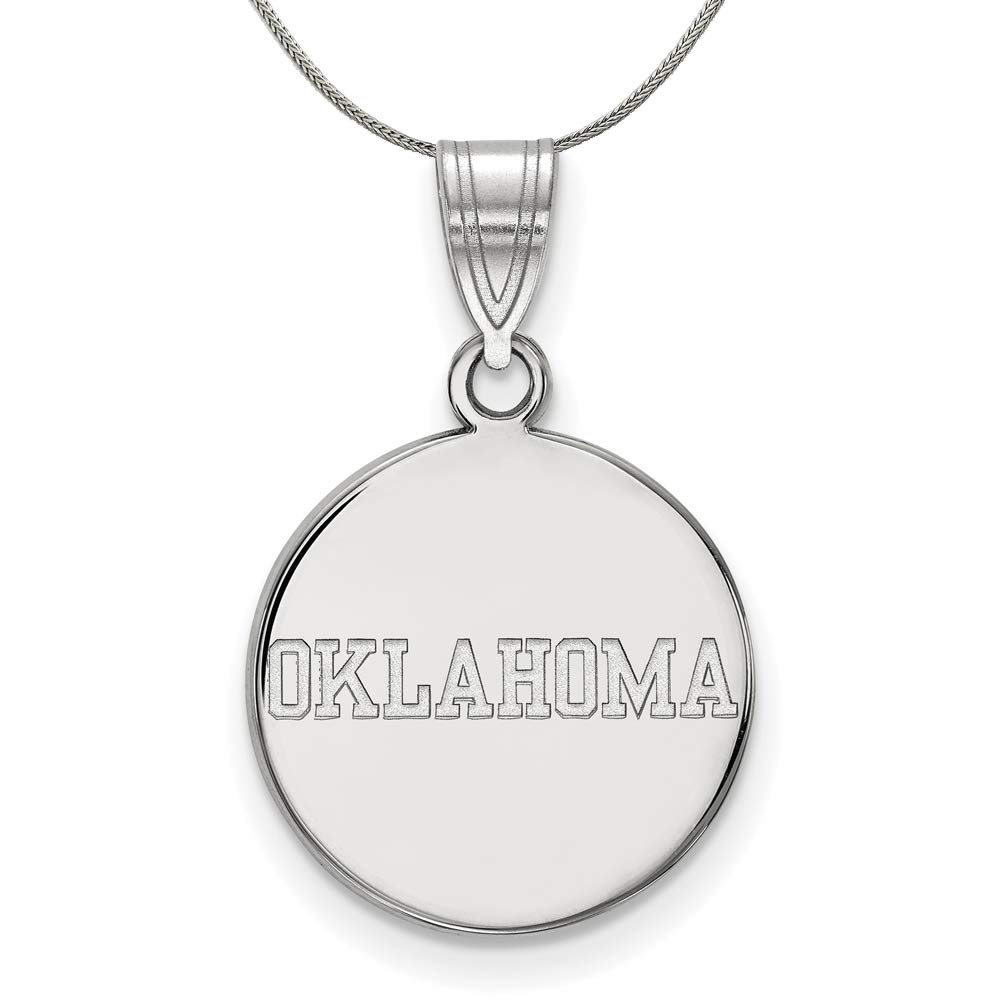 Oklahoma Sooners Sterling Silver Pendant Necklace for Game Day & Gifts