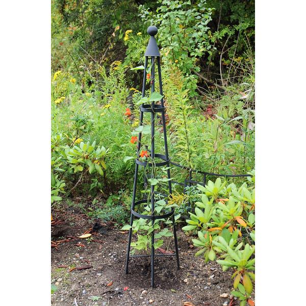 Achla Designs Obelisk Garden Trellis - Obl 01 & Obl 02 - Metal Plant Support for Climbing Flowers, Vines, and Vegetables | Perfect for Outdoor Gardens, Patios, and Backyard Landscaping