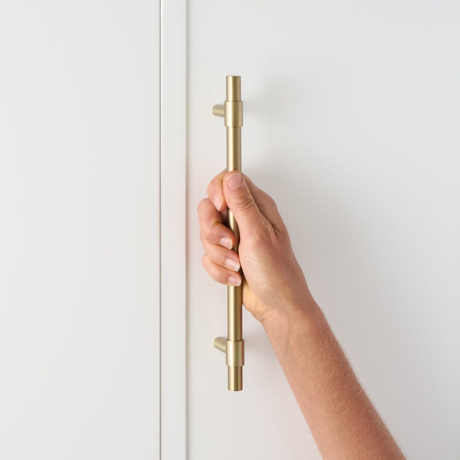 250mm Warm Brushed Nickel Cabinet Pull - Modern Kitchen & Bathroom Drawer Handle for Cabinets, Dressers, and Furniture (Set of 10) - Perfect for Home Renovation and DIY Projects