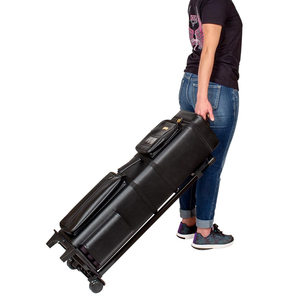 Action AC1224 12x24 Traveling Dealer Pool Cue Case - Durable Billiard Cue Storage for Professional Players & Pool Enthusiasts - Perfect for Tournaments, Bars & Home Game Rooms