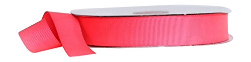 Neon Pink Grosgrain Ribbon 2-1/4 inch Wide - 100% Polyester Craft Ribbon by The Yard - Perfect for Gift Wrapping, DIY Crafts, Hair Bows & Party Decorations