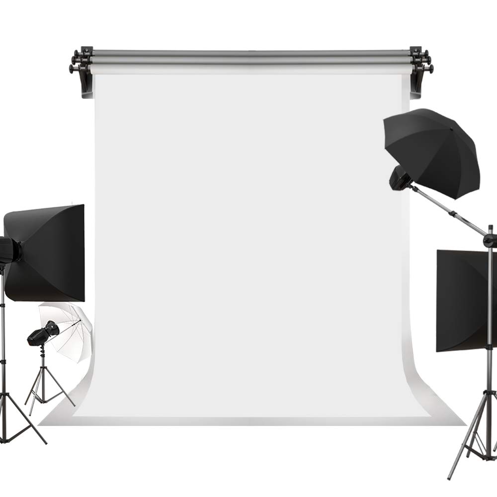 6x9ft White Photography Backdrop for Studio Portraits & Headshots - Kids & Adults