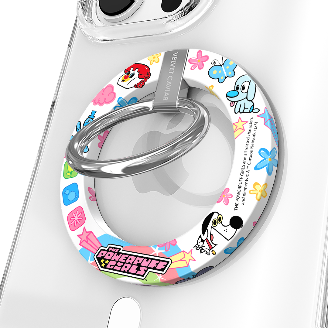 The Powerpuff Girls MagSafe Grip Ring - Pop Culture Phone Accessory for iPhone 12/13/14 - Secure Hold for One-Handed Use, Commuting & Gaming