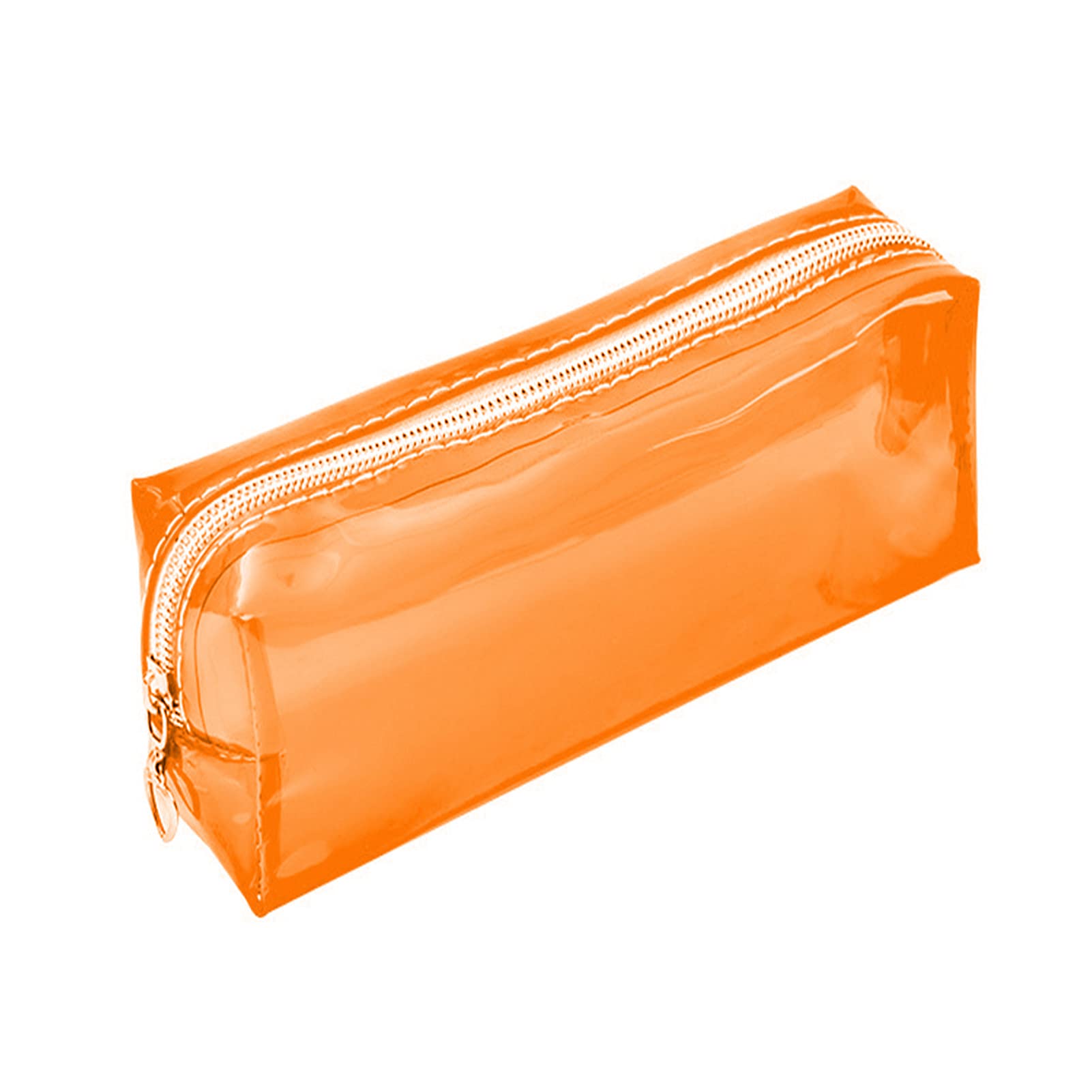 Clear PVC Travel Cosmetic Pencil Pouch - Waterproof Makeup Brush Organizer & School Stationery Case for Students, Artists, and Professionals | Perfect for Travel, Office, and Classroom Organization
