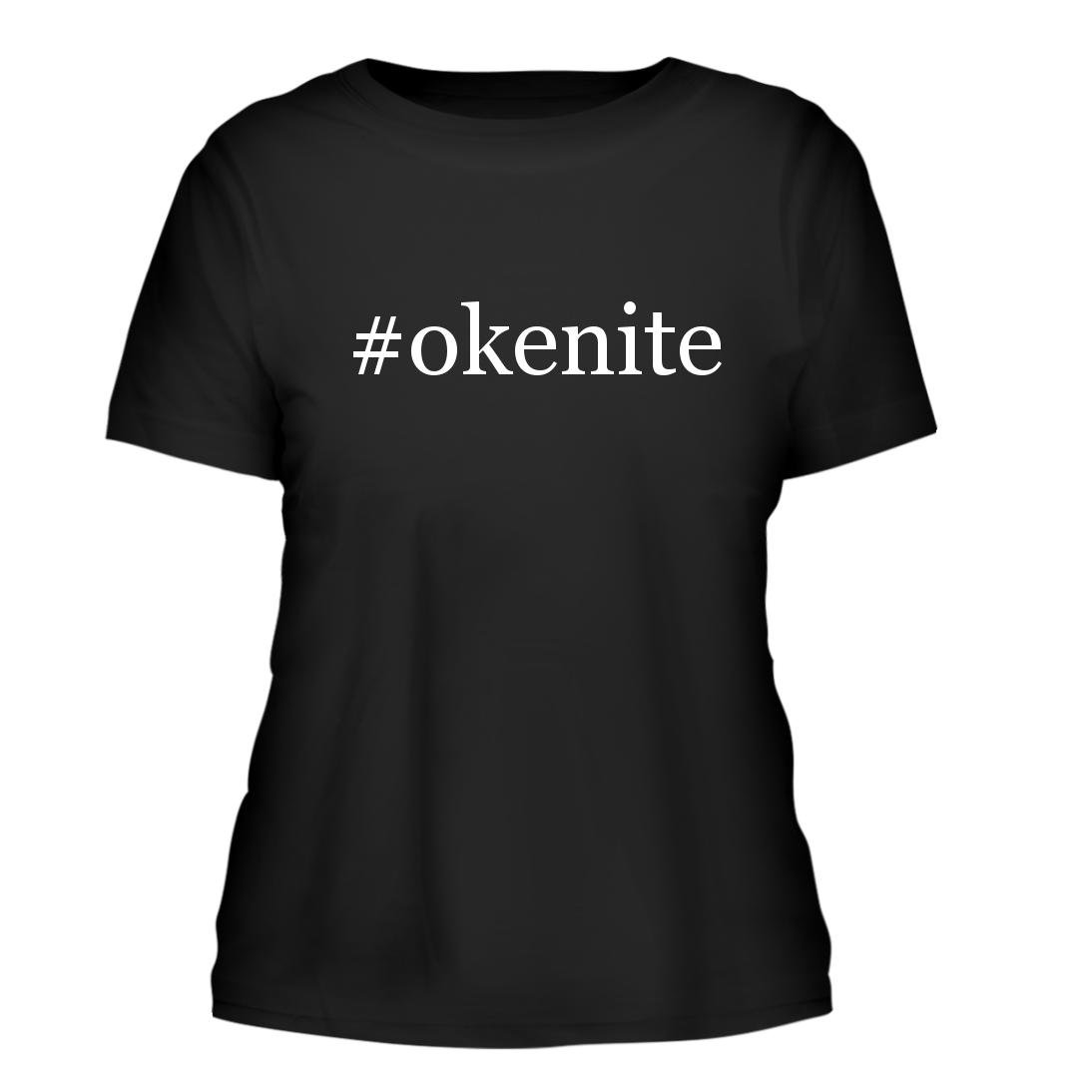 #okenite Women's Short Sleeve T-Shirt - Trendy Hashtag Print Casual Tee for Summer Outfits, Streetwear & Social Media Fashion