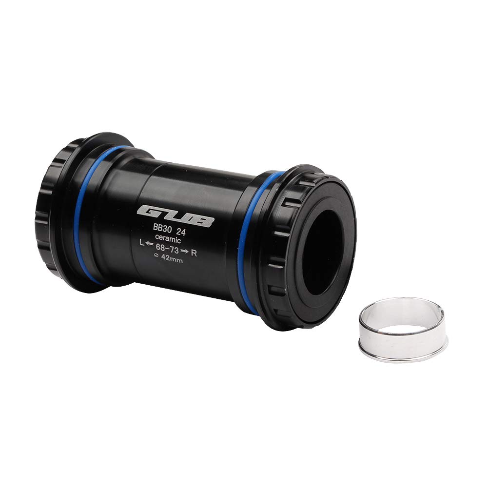 GUB BB30/24 Press-Fit Ceramic Bearing Bottom Bracket - Lightweight Aluminum Road Bike Bottom Bracket for High-Performance Cycling | Perfect for Road Bikes, Triathlon & Endurance Racing