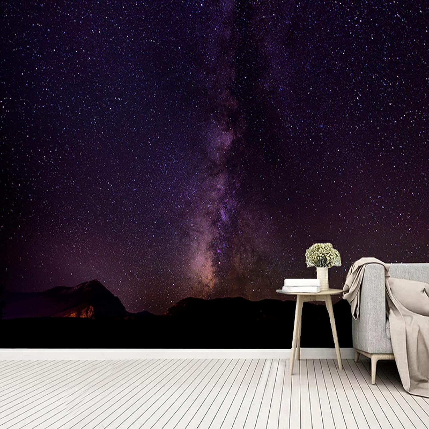 3D Starry Sky Abstract Wall Mural - Self-Adhesive Wallpaper for Living Room & Bedroom Decor (350x256cm) - Perfect for Home, Office, and Event Space Decoration