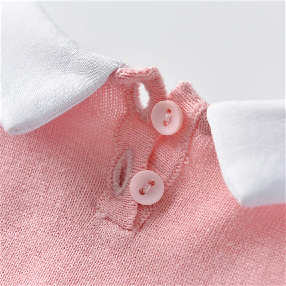 Baby Peter Pan Collar Knit Sweater Romper - Soft One-Piece Jumpsuit for Infant Boys & Girls | Perfect for Family Photos, Playdates & Special Occasions