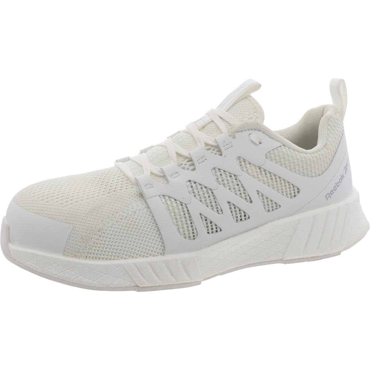 Reebok Women's RB545 Fusion Flexweave Work Safety Shoes - White - Comfortable Non-Slip Construction Shoes for Women - Perfect for Construction, Warehouse & Outdoor Work