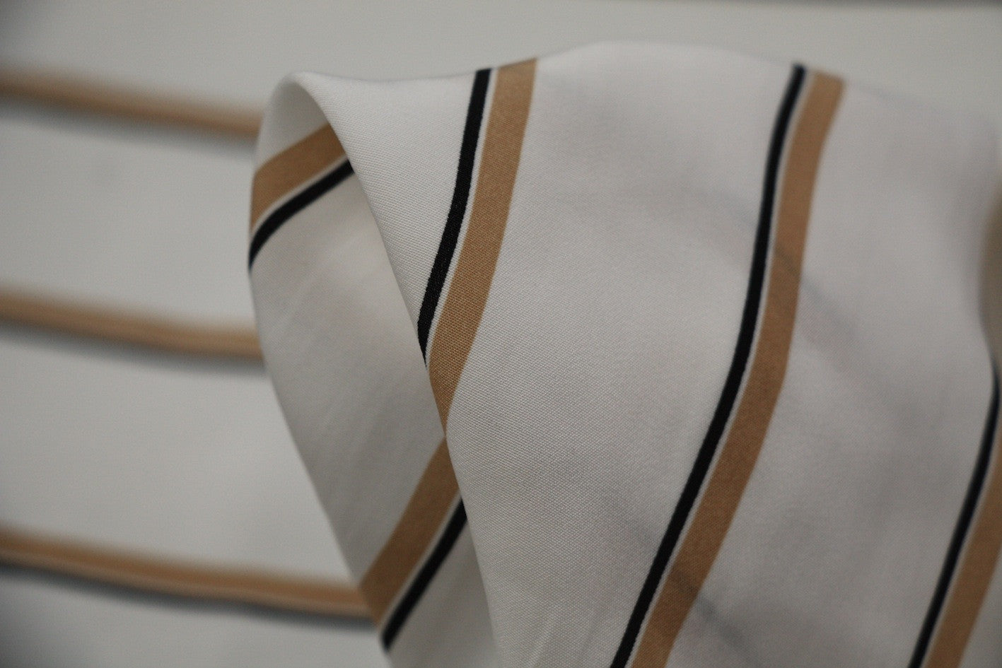 Camel Stripe Nuno Felted Wool Scarf - Soft & Lightweight Winter Accessory for Women & Men - Perfect for Cold Weather, Outdoor Activities & Fashion Layering