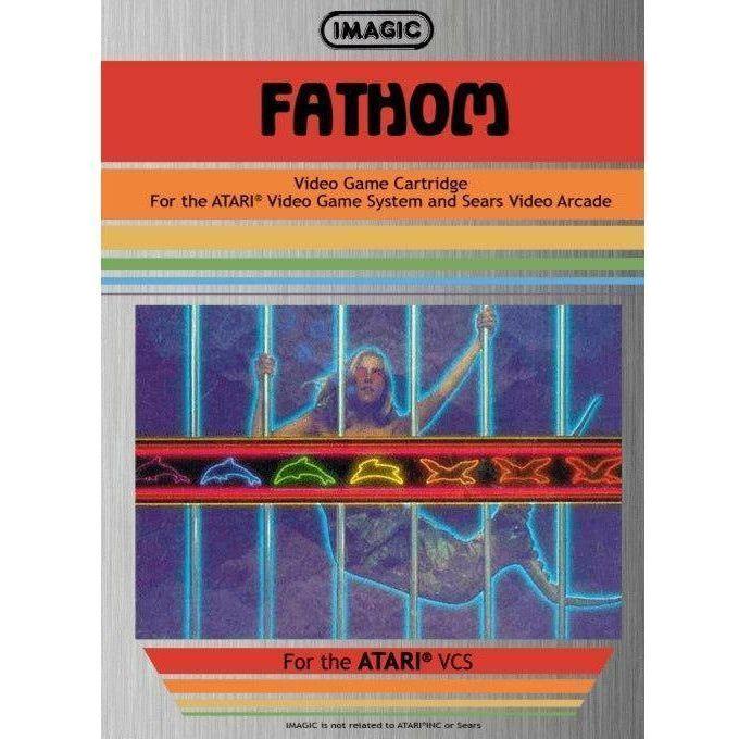 Vintage Atari 2600 Fathom Game - Complete in Box (CIB) - Classic Retro Video Game for Collectors & Gamers - Perfect for Nostalgic Gaming & Display
