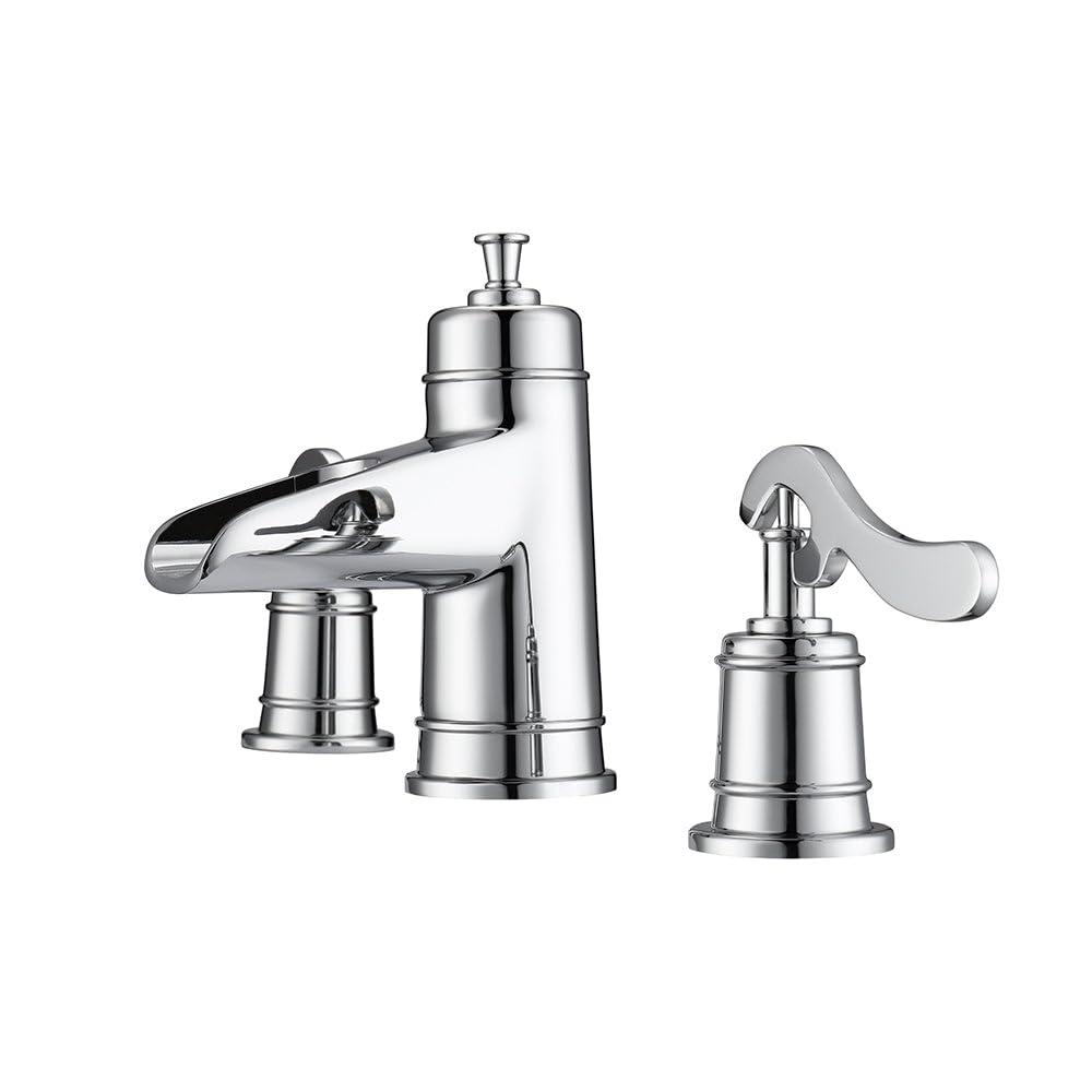 Batson Widespread Bathroom Faucet - Modern 8-Inch Lavatory Sink Faucet with High Arc Spout for Bathroom Vanity, Perfect for Home, Hotel, and Commercial Use