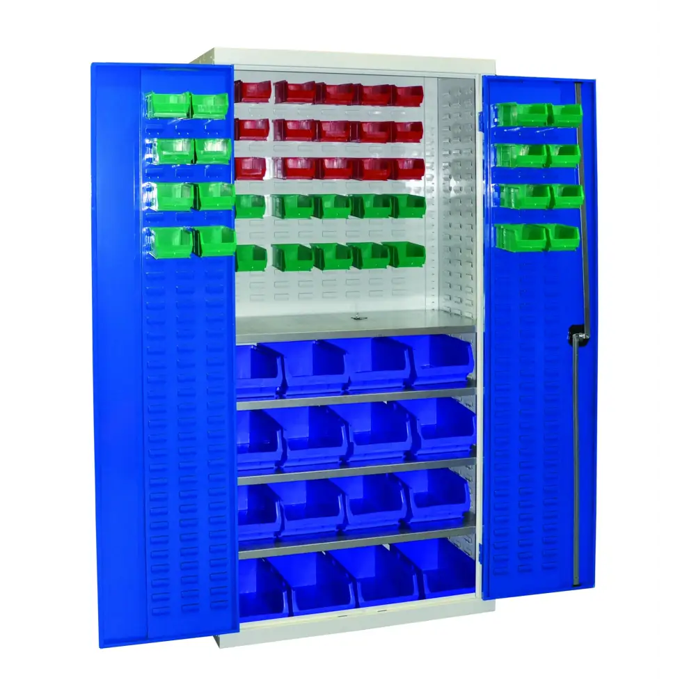 Plastic Storage Containers & Cupboards - Stackable Organizers for Home, Office & Garage Organization | Space-Saving Storage Solutions for Clothes, Toys & Supplies