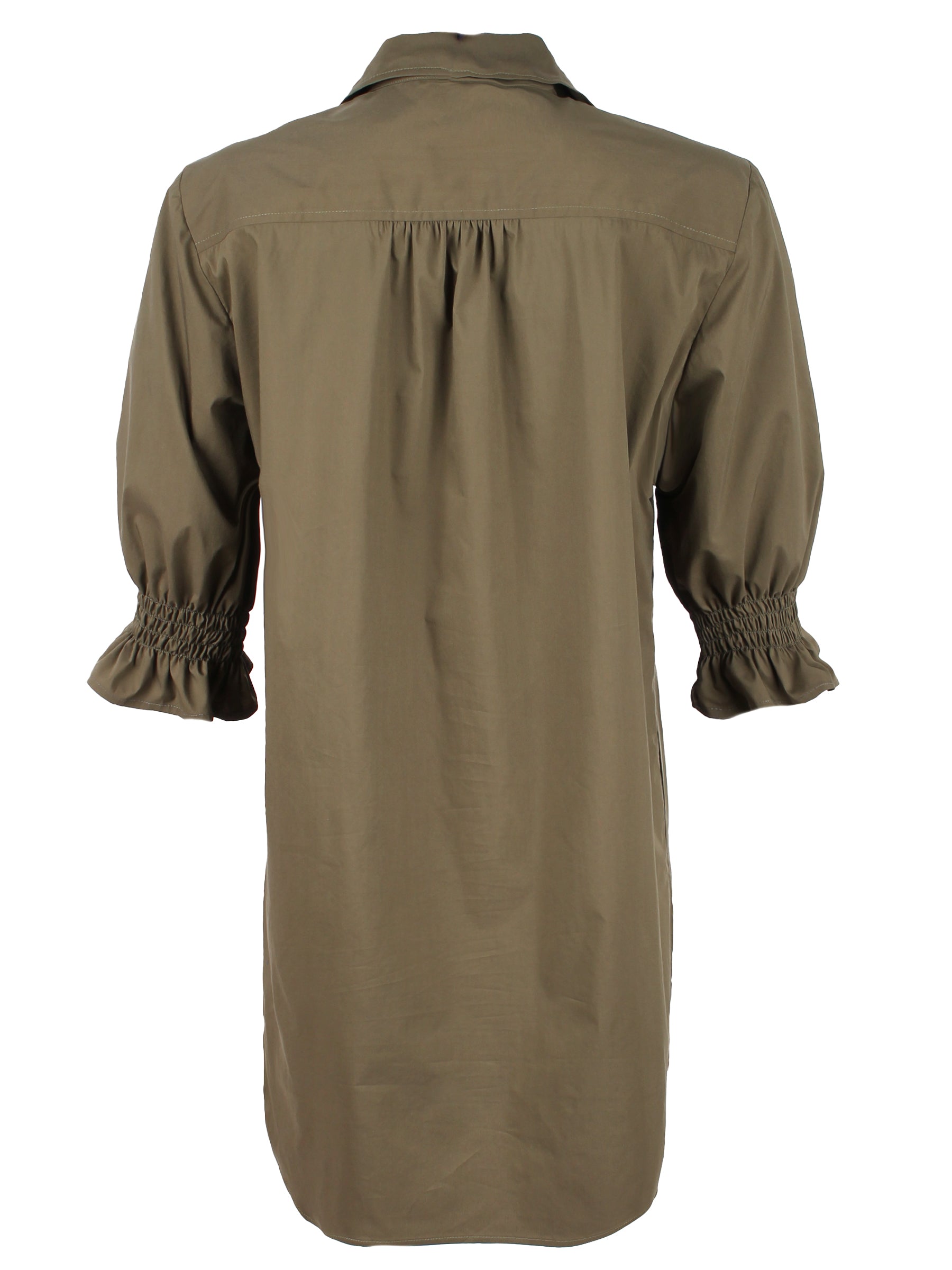 GAMEDAY! Miller Puff Sleeve Shirt Dress in Tomato Red - Hemp/Cotton Blend | WEB Exclusive | Perfect for Game Days, Casual Outings & Summer Events