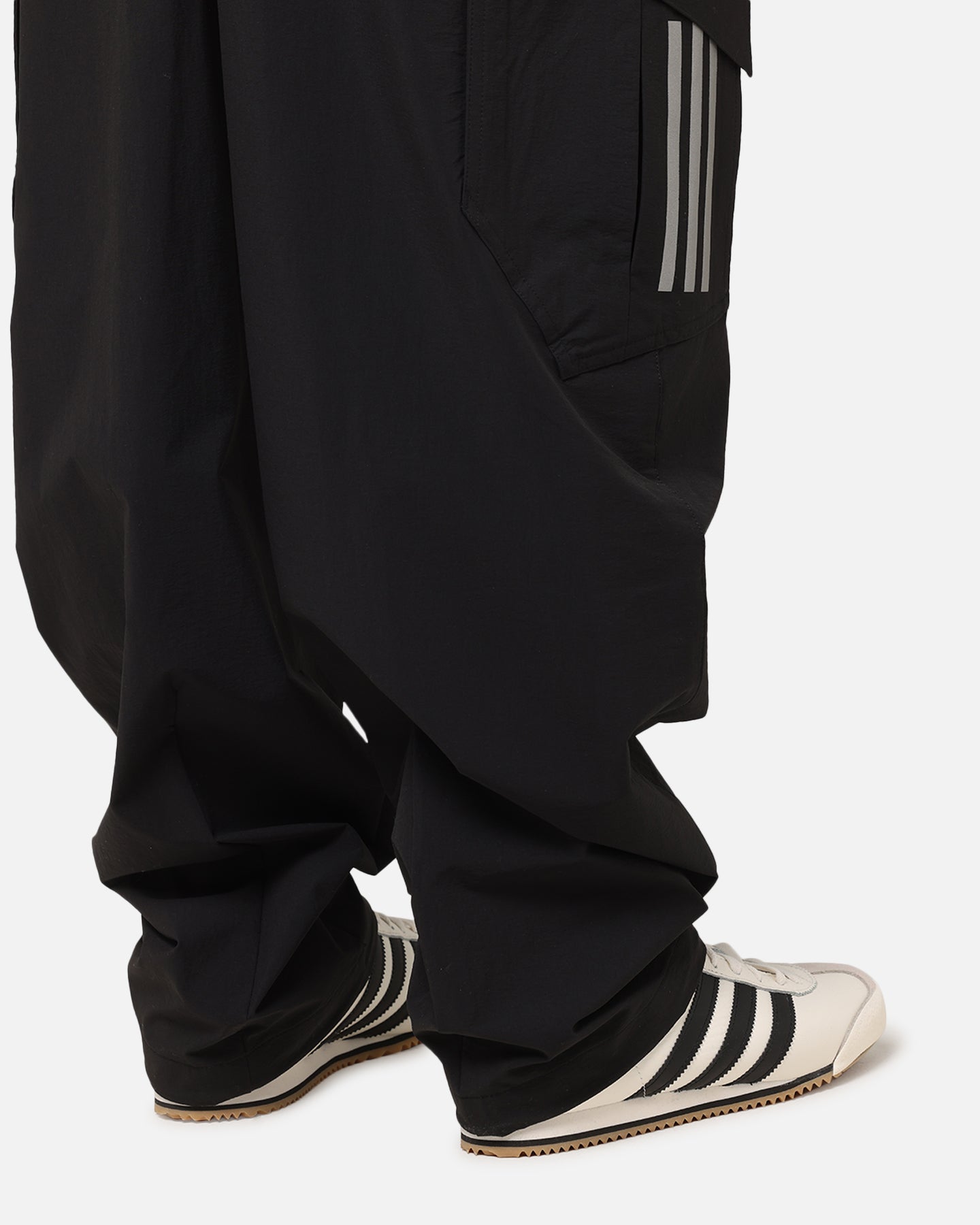 Adidas x Mercedes AMG Petronas Formula One F1 2025 Mechanics Joggers for Men - Black & White Athletic Pants for Running, Training & Casual Wear