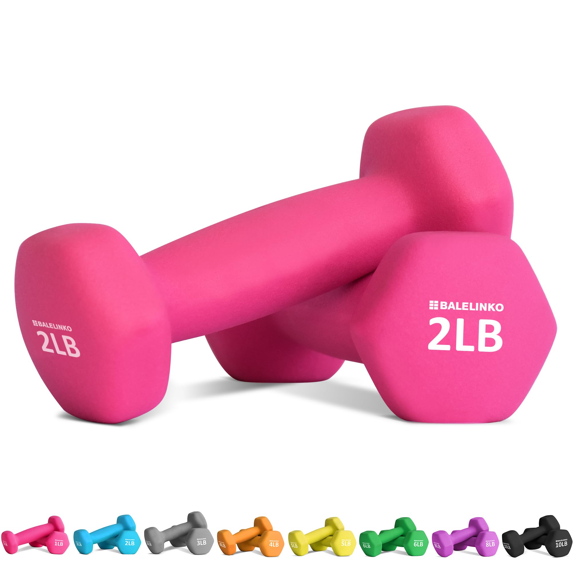 Balelinko Home Gym Equipment Set - Adjustable Dumbbells, Resistance Bands & Yoga Mat for Strength Training, Weight Loss, Pilates & Yoga - Perfect for Women, Men, Seniors & Youth - Home Workout & Fitness Studio Essentials