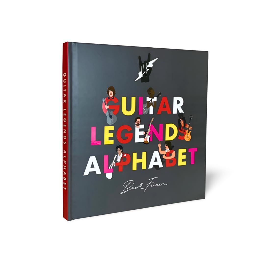 Guitar Legends Alphabet Poster - Music Room Decor, Guitarist Gift, Educational Wall Art for Musicians & Music Lovers - Perfect for Home Studios, Classrooms & Music Shops