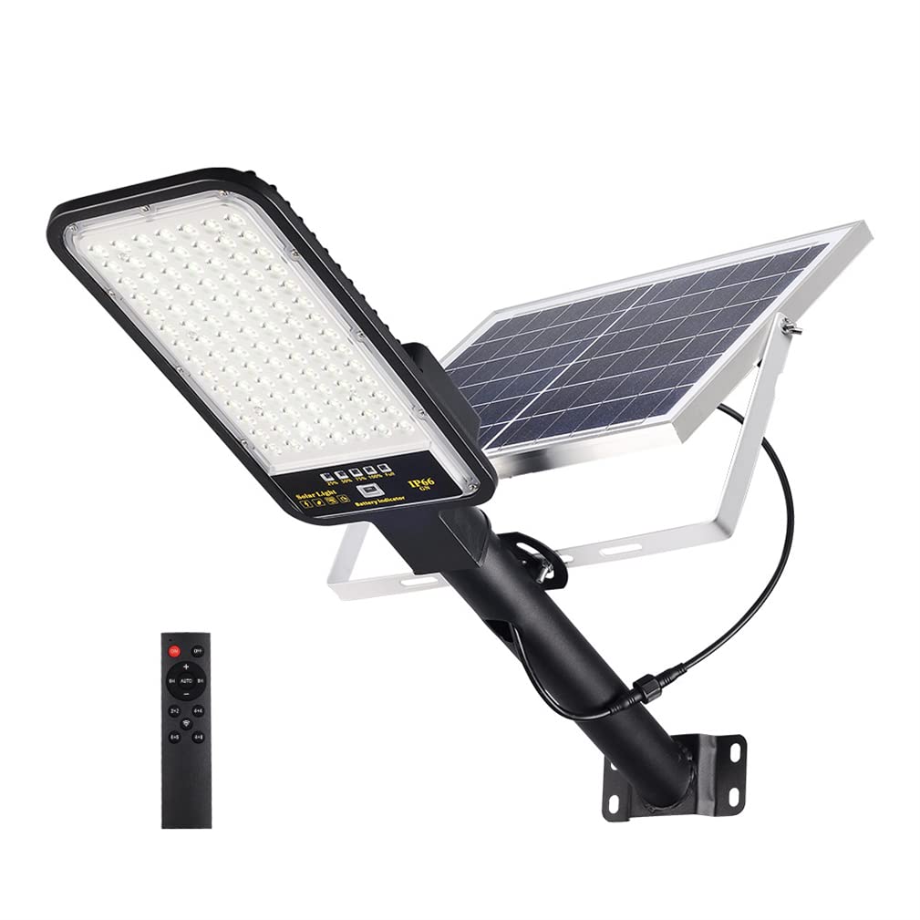 FOMT 200W Solar Street Lights Outdoor - Dusk to Dawn LED Solar Powered Motion Sensor Lights with Remote Control for Parking Lot, Garden, Yard & Garage | Weatherproof, Energy-Efficient Lighting Solution for Pathways, Driveways & Outdoor Security