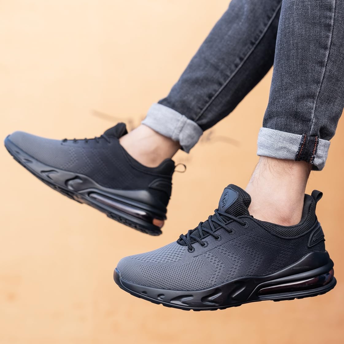 Non-Slip Men's Work Shoes - Waterproof Slip-On Sneakers for Kitchen, Chef & Food Service - Comfortable Water-Resistant Walking Shoes for Restaurant, Hospital & Industrial Work
