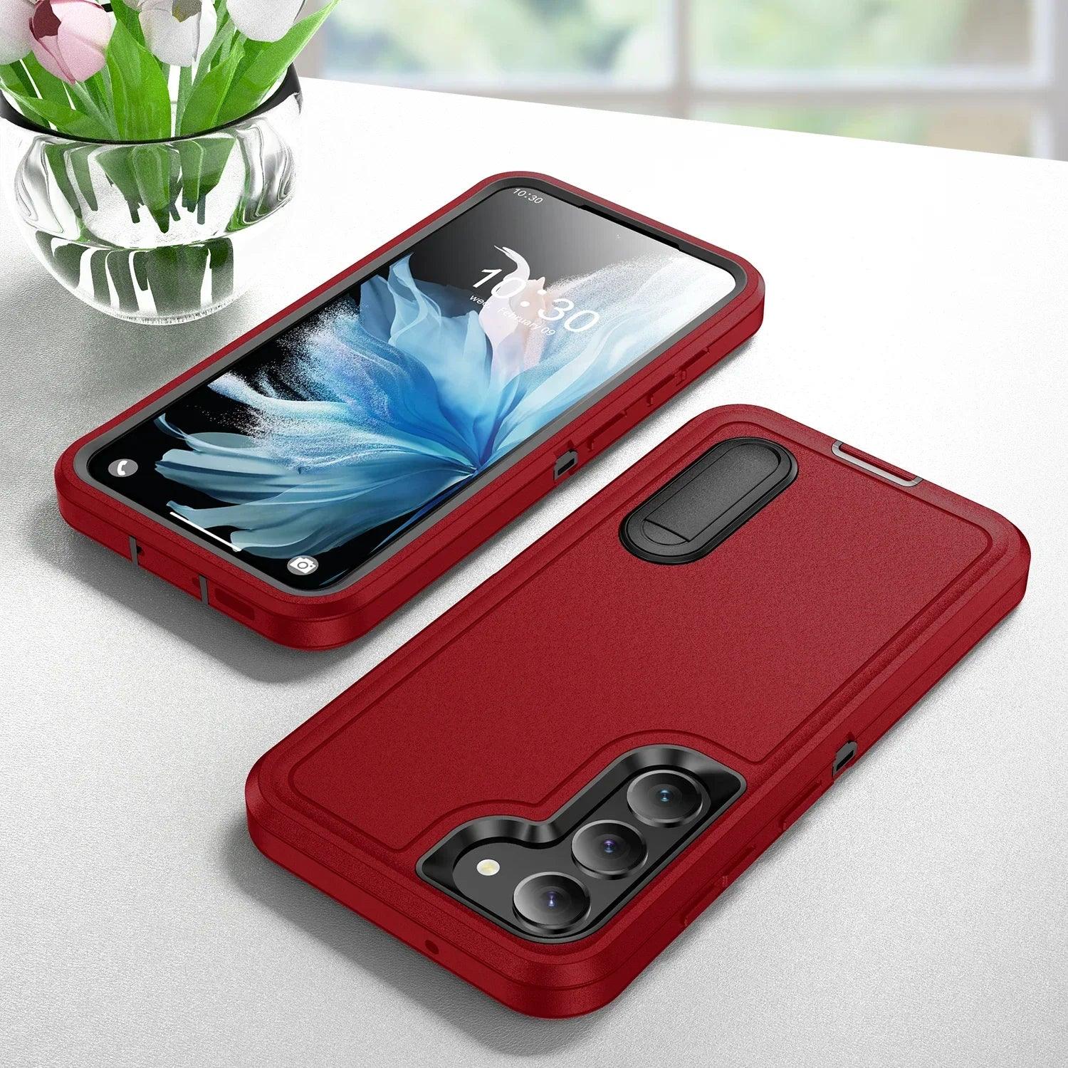 Samsung Galaxy S24 Plus Shockproof Case with Kickstand - Anti-Dust, Military-Grade Protection for Outdoor & Active Lifestyle
